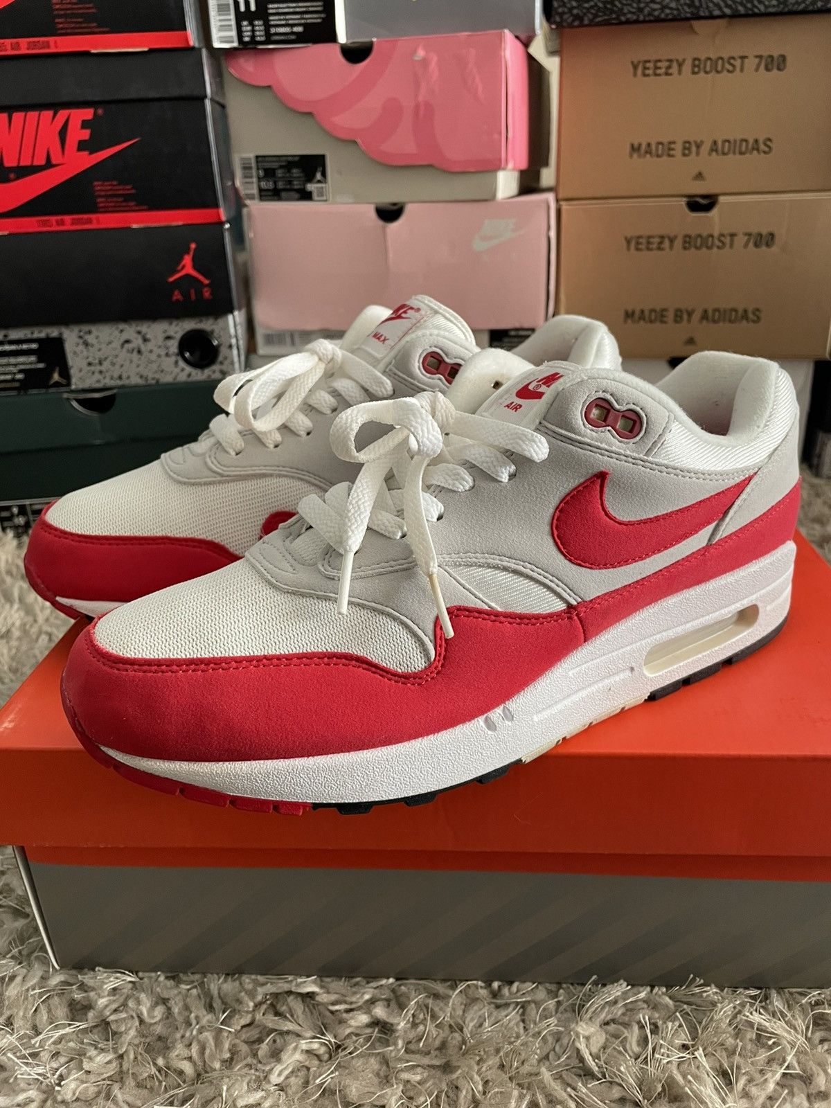 Nike Nike Air Max 1 Anniversary Red Size US 9 / EU 42 - 1 Thumbnail
