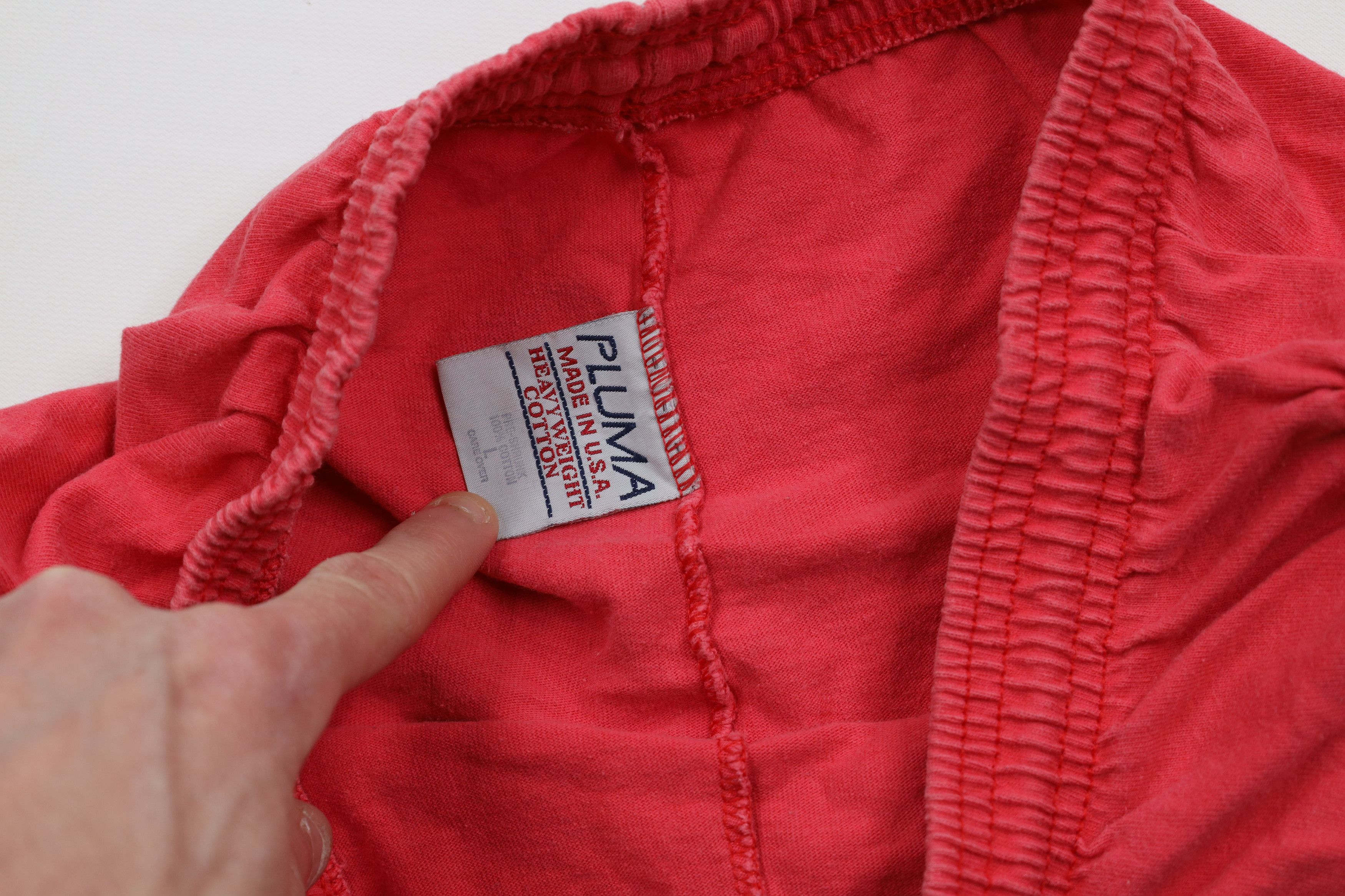 Vintage Vintage 90s Streetwear Above Knee Shorts Red Cotton USA Size US 34 / EU 50 - 6 Thumbnail