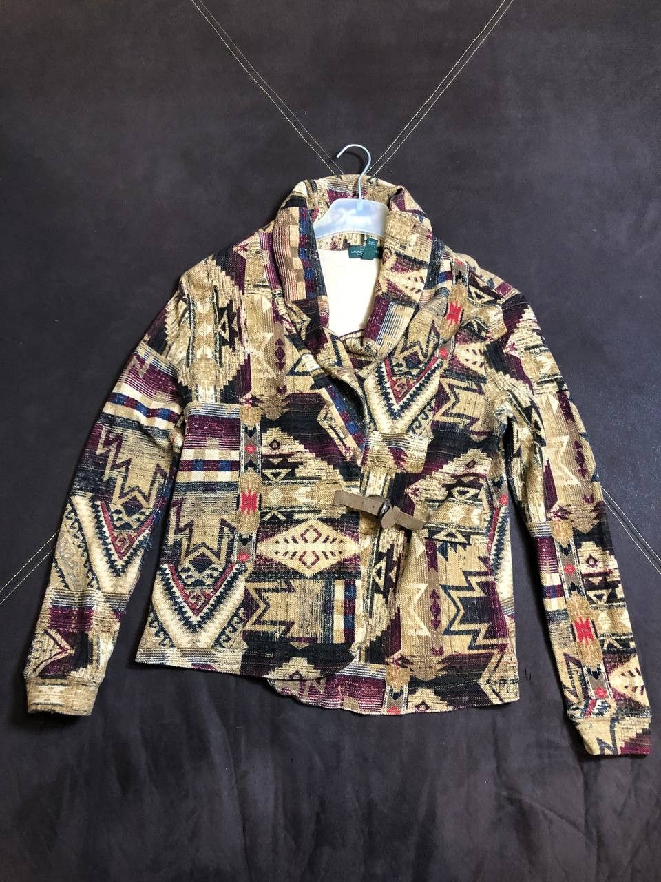 Polo Ralph Lauren Ralph Lauren Polo Jeans Co. Aztec Print Clasp Cardigan Size L / US 10 / IT 46 - 1 Thumbnail
