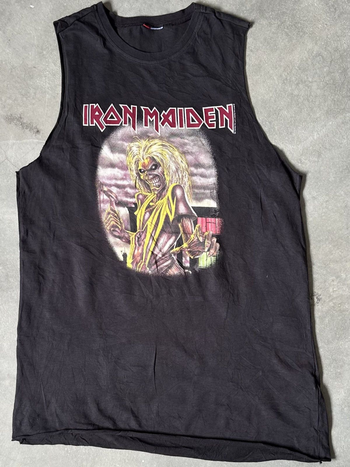 Vintage VINTAGE IRON MAIDEN SLEEVELESS TEE Size US M / EU 48-50 / 2 - 1 Thumbnail