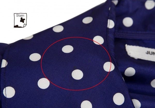 Comme des Garcons Comme Des Garcons Retro blue-purple polka-dot shirt top Size S / US 4 / IT 40 - 6 Thumbnail