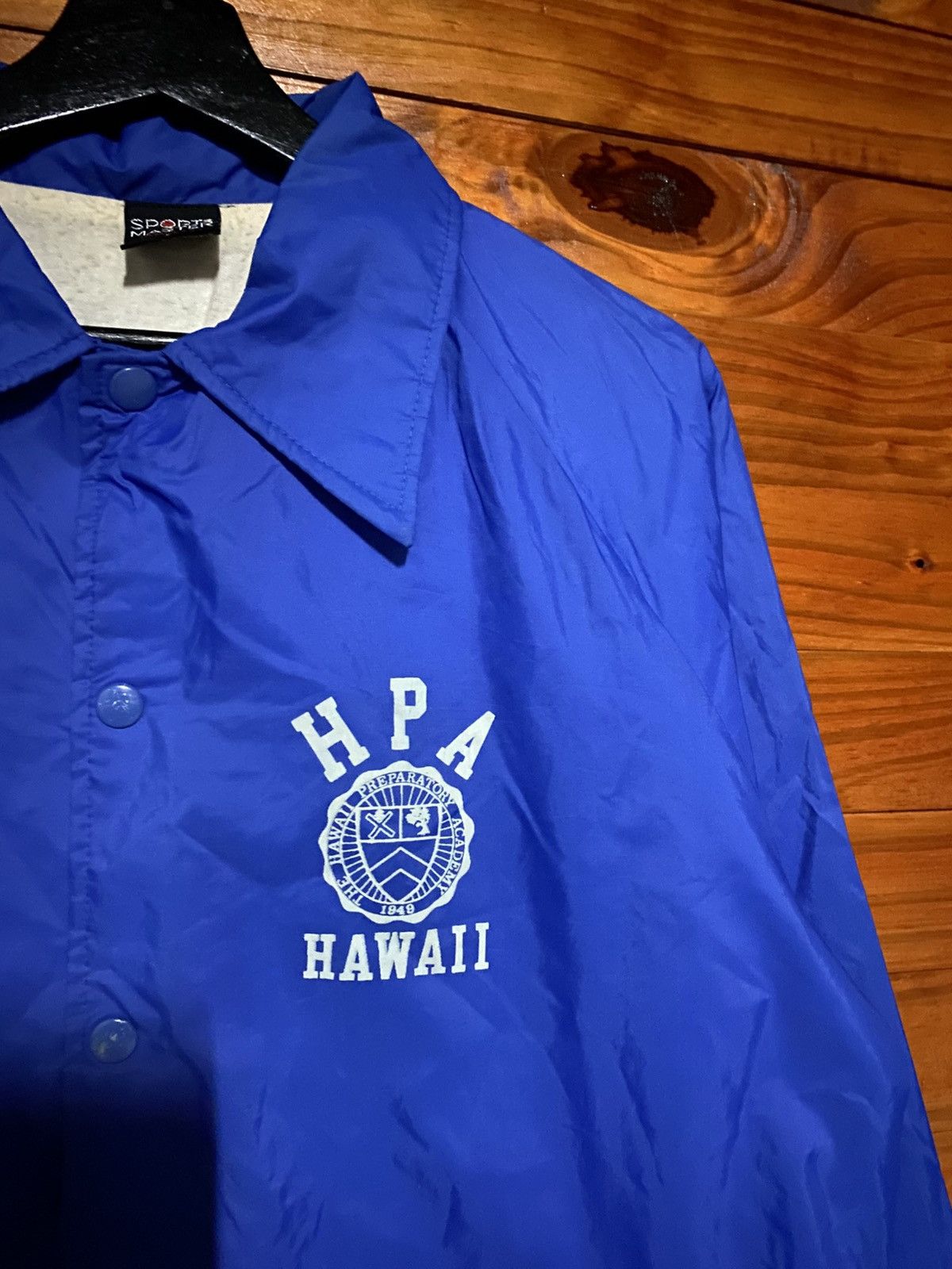 Vintage Sports Master HPA Hawaii Snap Button Coach JacketRoyal Blue Size US M / EU 48-50 / 2 - 6 Thumbnail