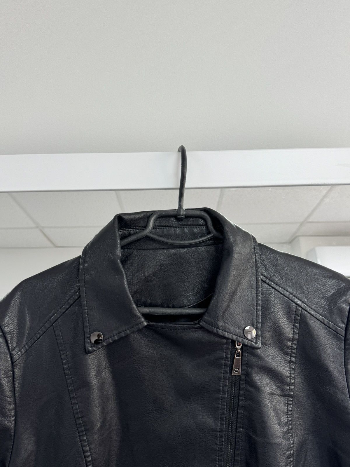 Vintage Rare Leather Jacket Japan Style Avantgarde Y2K Women sz L-XL Size L / US 10 / IT 46 - 3 Thumbnail