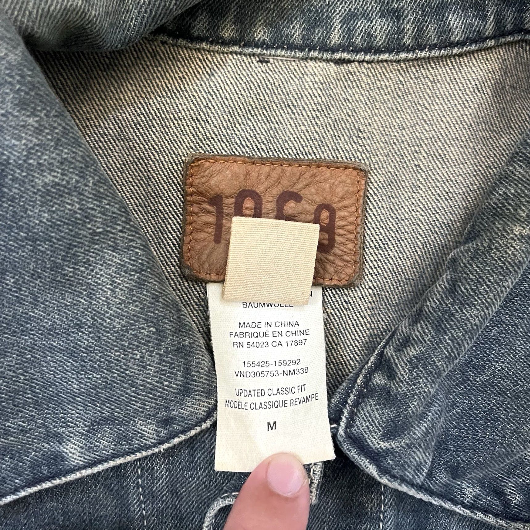 Gap VINTAGE Gap 1969 Denim Jean Jacket Mens Medium Western Trucker Style Cotton M Blue Size US 31 - 7 Thumbnail