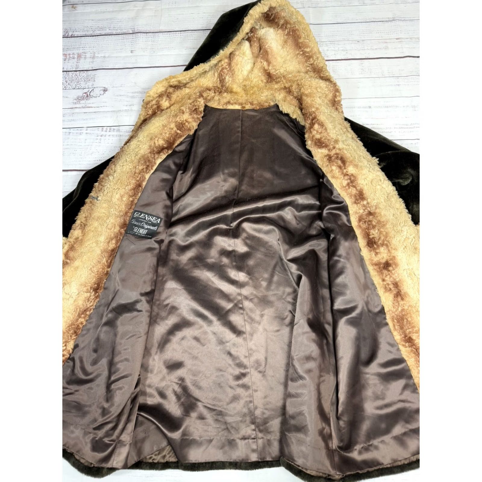 Vintage VINTAGE Glensea by Glenoit Dark green Coat Jacket Hooded Mid Length XL Size XL / US 12-14 / IT 48-50 - 7 Thumbnail
