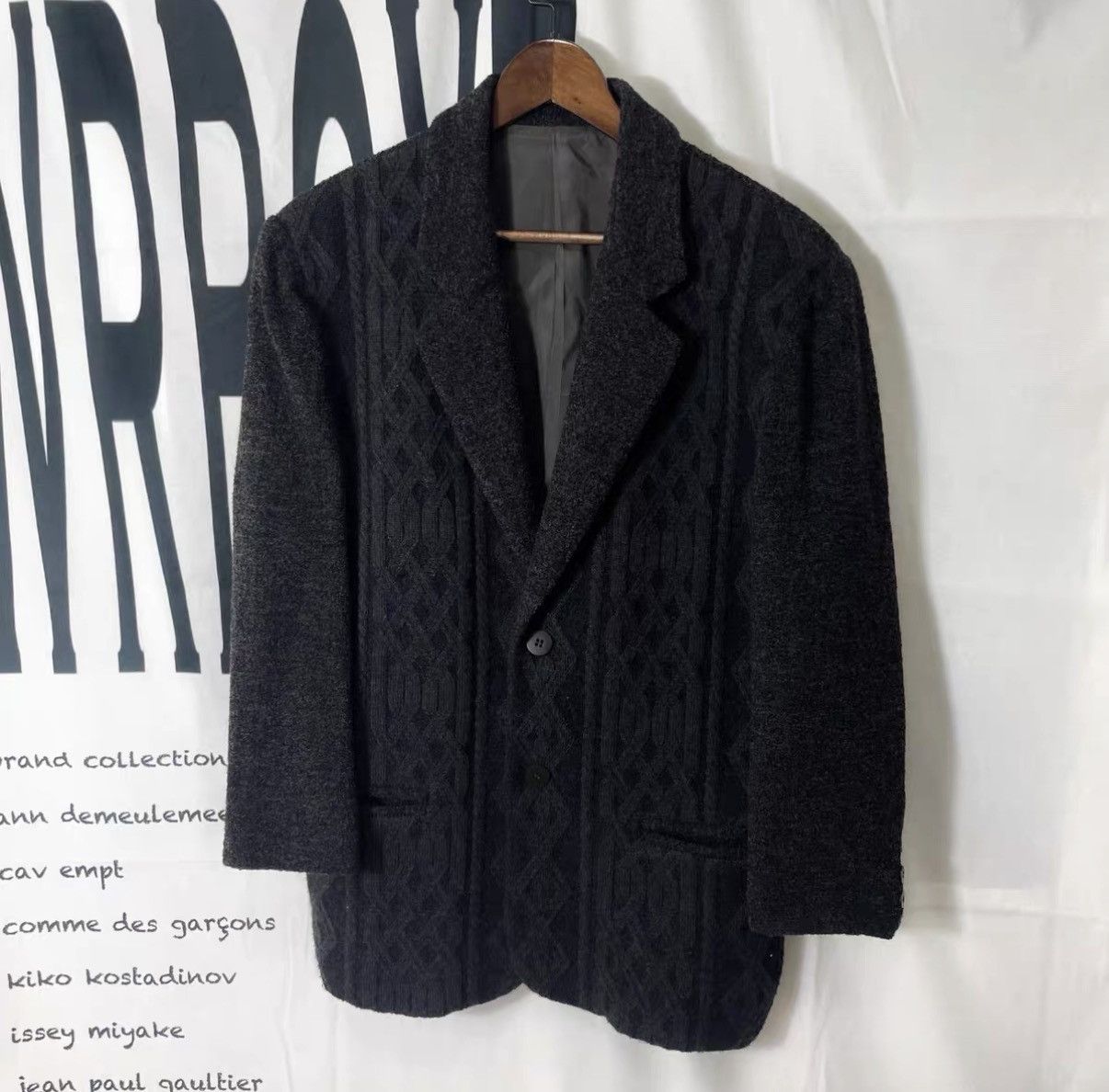 Balenciaga Balenciaga BB Geometric Jacquard Knit Blazer J29 Size US M / EU 48-50 / 2 - 5 Thumbnail