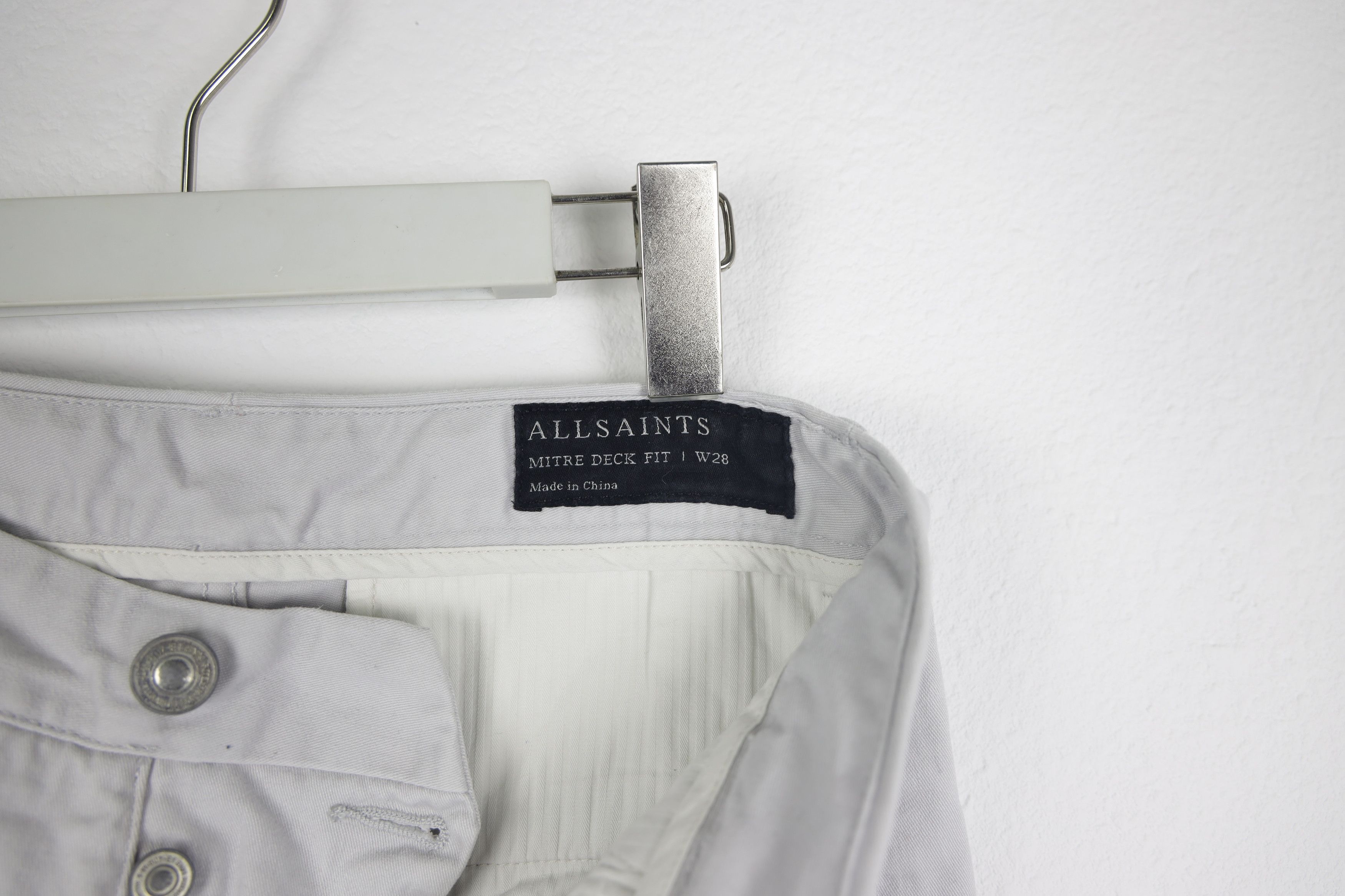 Allsaints All Saints Gray Mitre Deck Chino Shorts Size US 28 / EU 44 - 5 Thumbnail