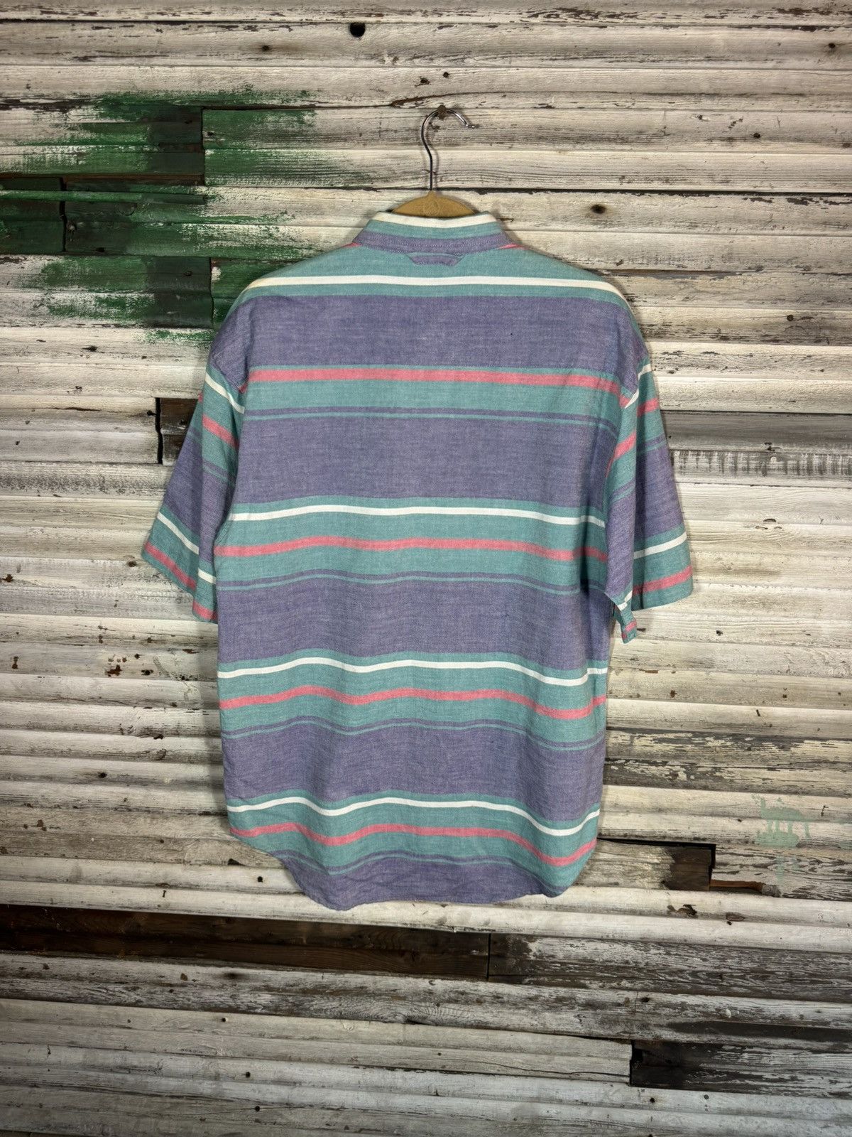 Vintage Vintage Striped Purple Shirt Size US L / EU 52-54 / 3 - 2 Thumbnail