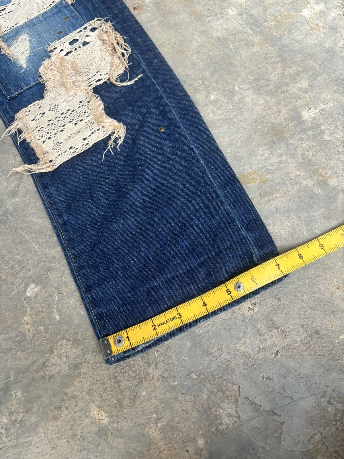 Hysteric Glamour Distressed Baloony and Bed Denim Japanese Style Jeans Size US 30 / EU 46 - 17 Thumbnail