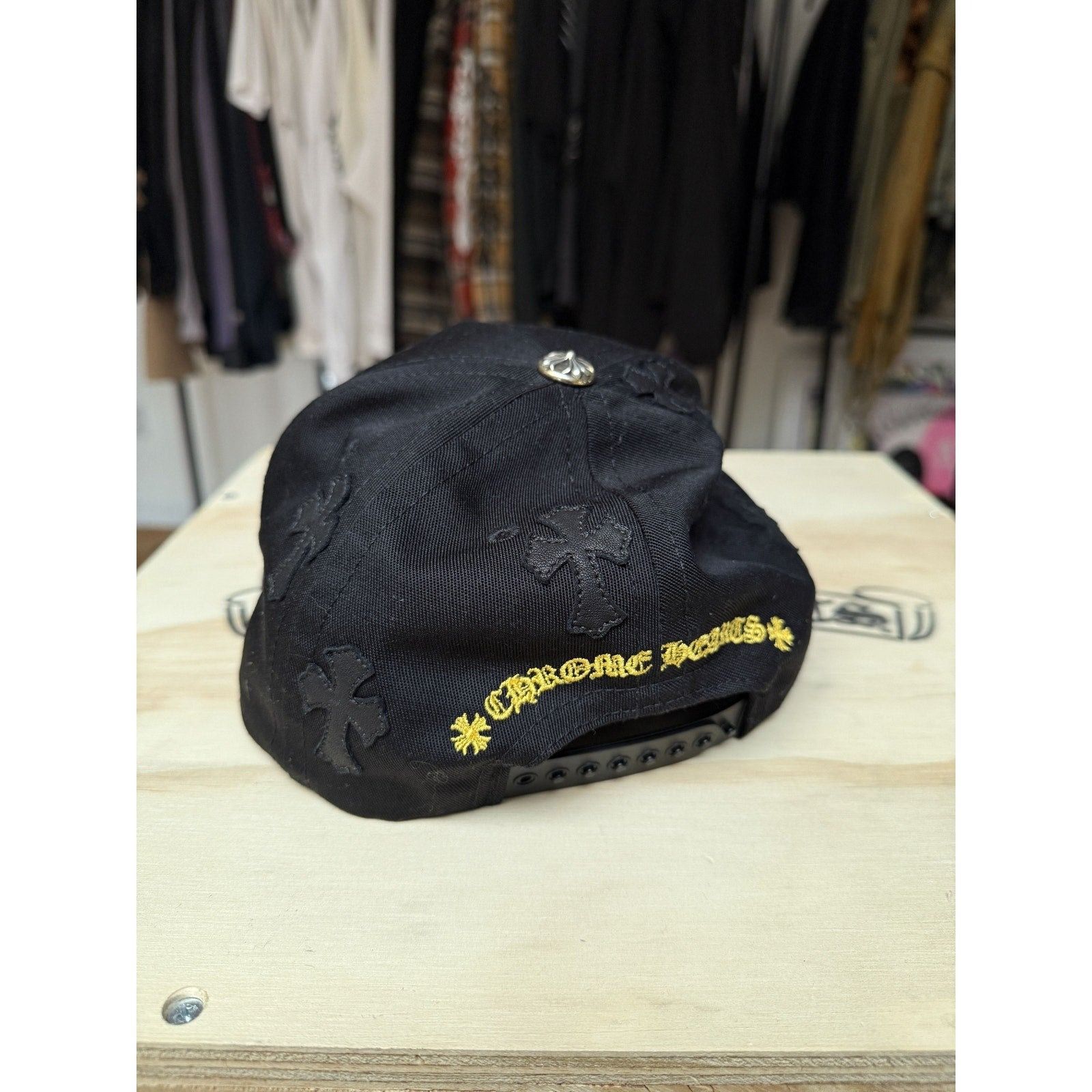 Chrome Hearts chrome hearts black and yellow patch hat Size ONE SIZE - 5 Thumbnail