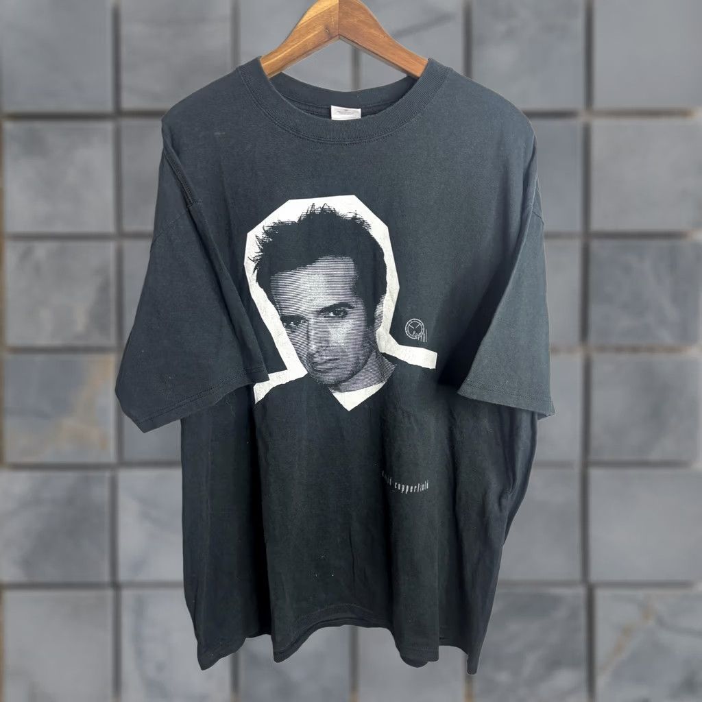 Anvil VINTAGE David Copperfield Shirt Mens XL Black Anvil Graphic 90s Size US XL / EU 56 / 4 - 1 Thumbnail