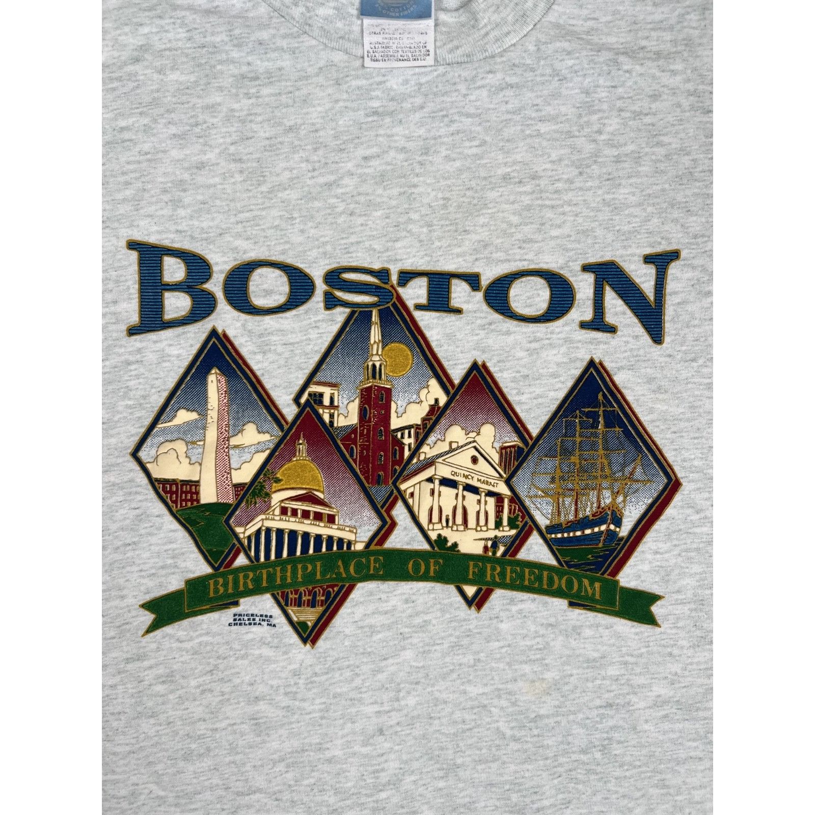 Other Vintage Boston Massachusetts T-Shirt Size XL Single Stitch Size US XL / EU 56 / 4 - 2 Thumbnail