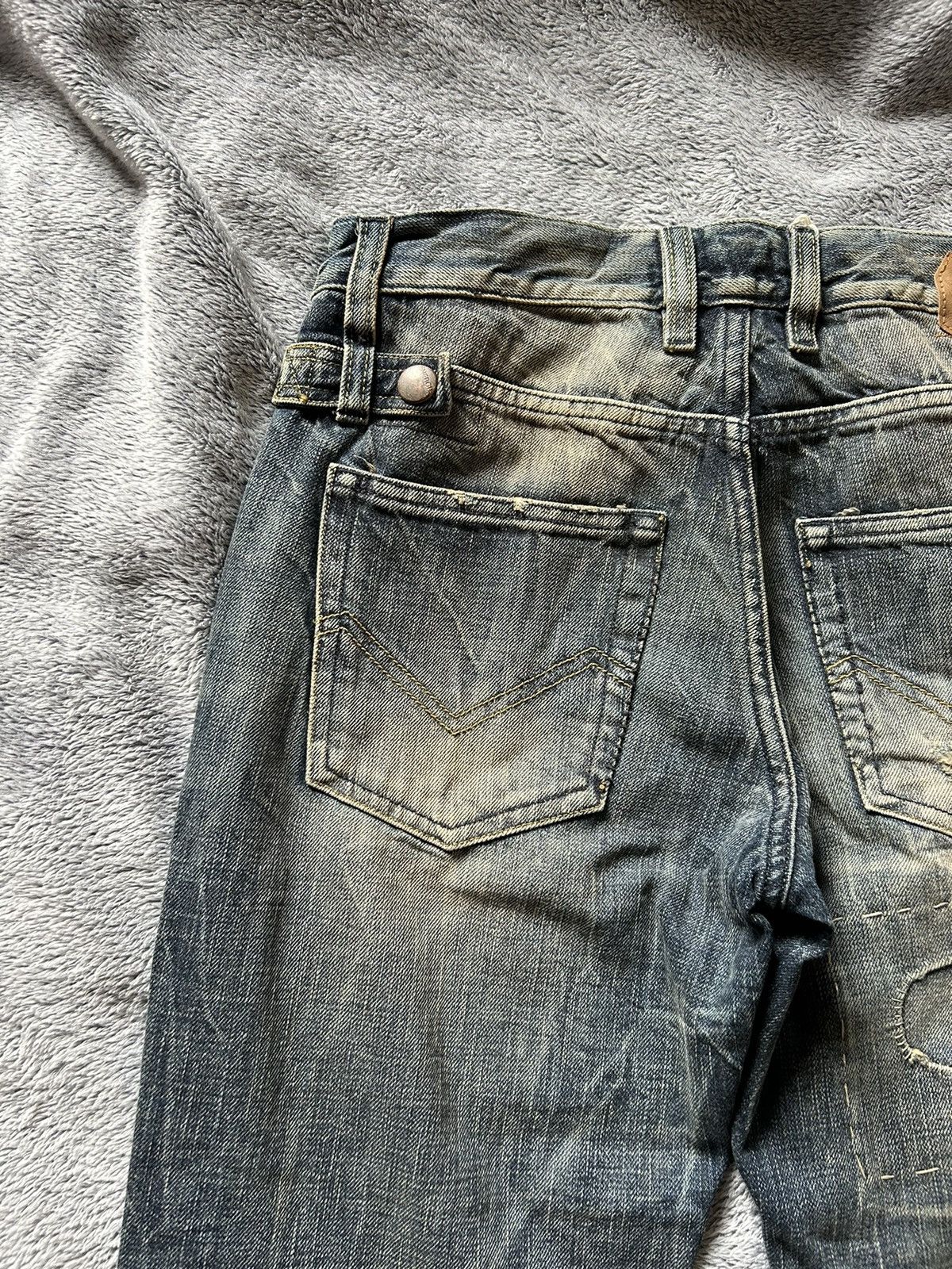 Other Vintage 90s distressed denim jeans Size US 28 / EU 44 - 5 Thumbnail