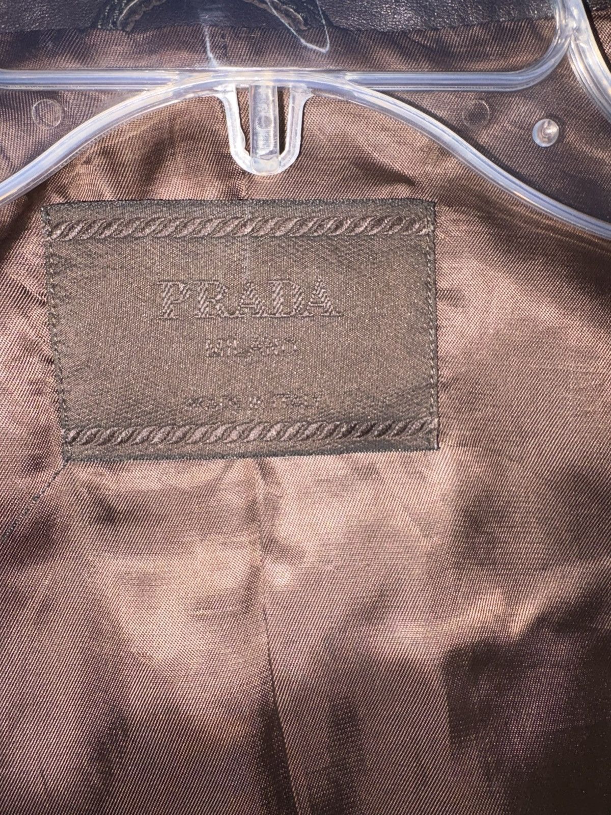 Prada 1992 Prada Vintage Leather Jacket Size M / US 6-8 / IT 42-44 - 3 Thumbnail