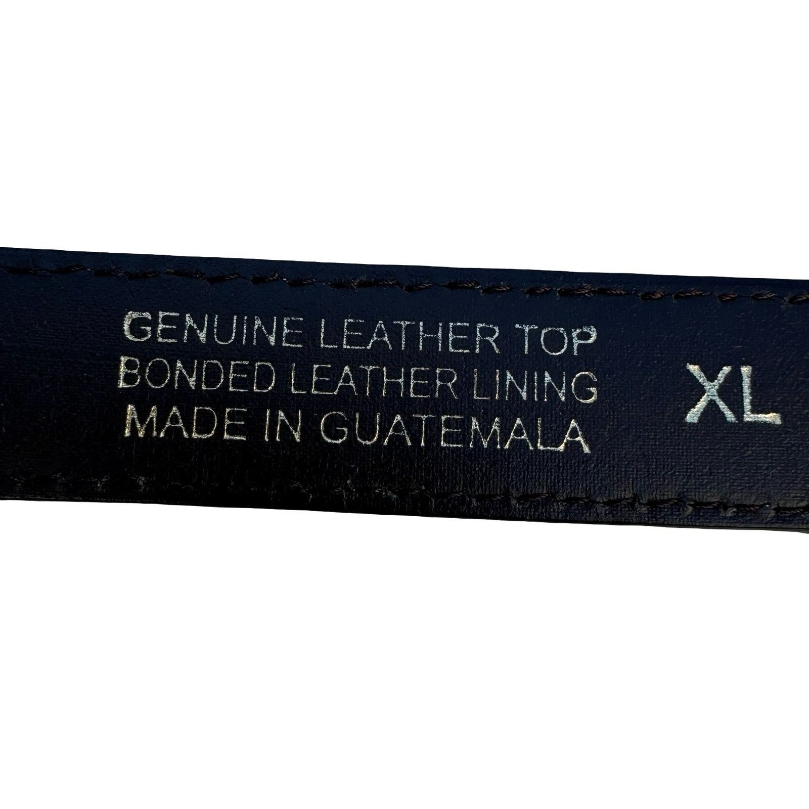Other Brown Genuine Leather Belt XL Brass Buckle Classic Casual We Size 36 - 2 Thumbnail