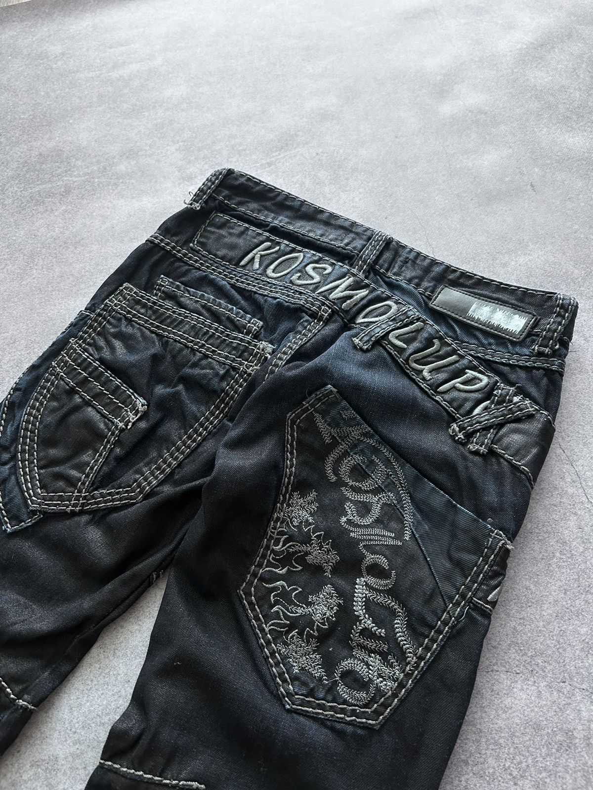 Japanese Brand × Vintage Vintage K&M Kosmo lupo big logo ed hardy style jeans y2k Size US 29 - 4 Thumbnail