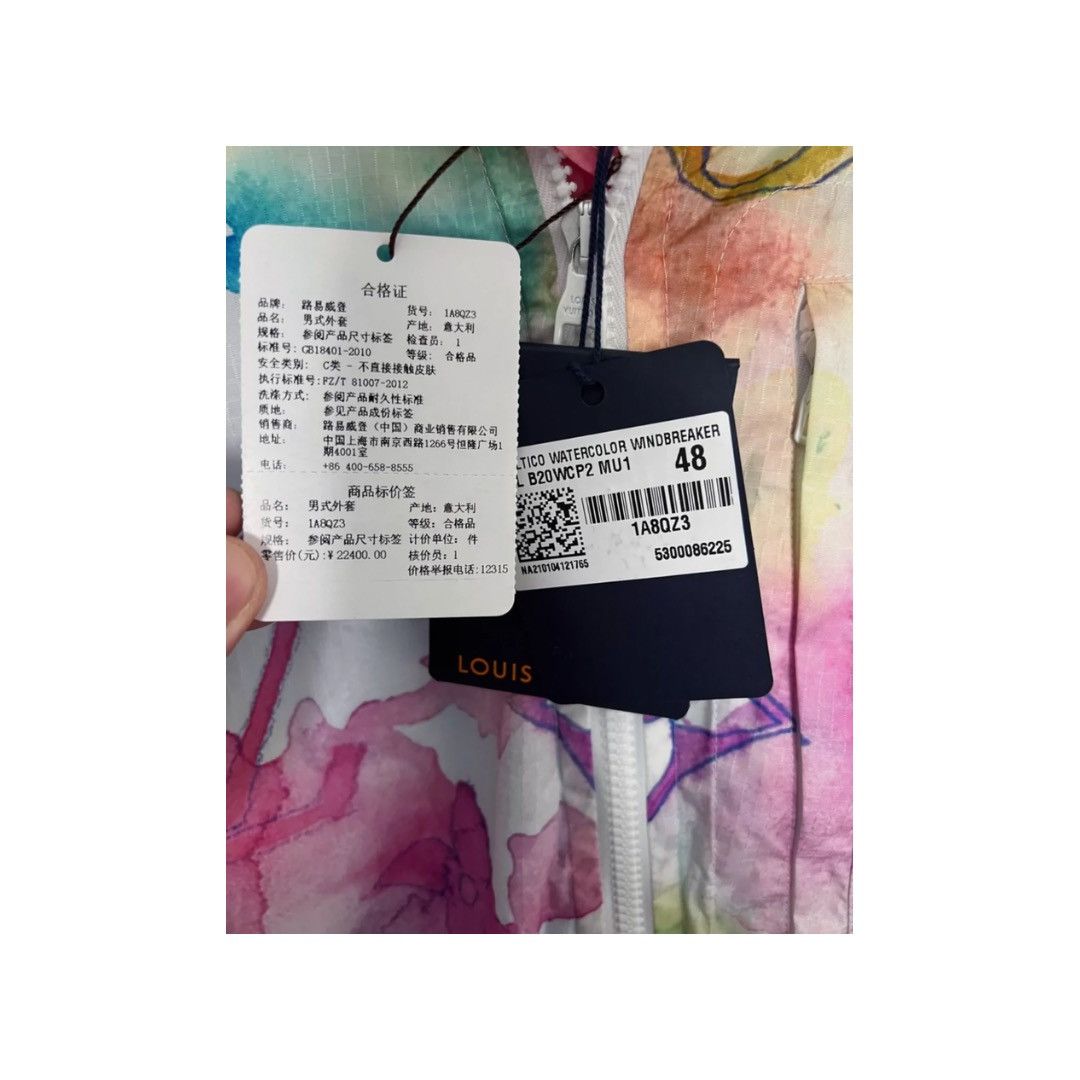 Louis Vuitton × Virgil Abloh Louis Vuitton Multicolor Watercolor Monogram Windbreaker Size US M / EU 48-50 / 2 - 4 Thumbnail