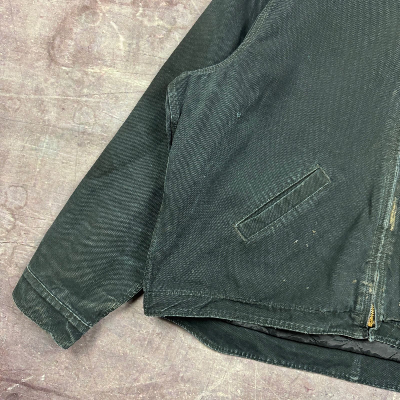Carhartt × Vintage 00s Faded Black Carhartt Hooded Detroit Work Jacket XXL 2359 Size US XXL / EU 58 / 5 - 3 Thumbnail
