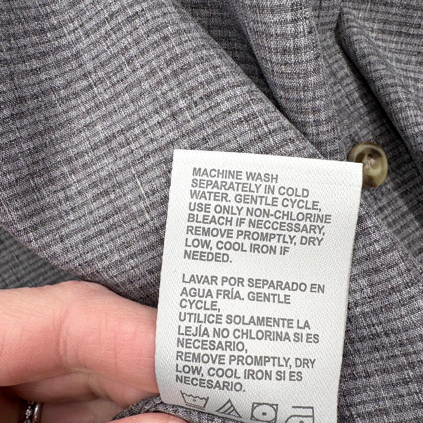 Avalanche Avalanche Shirt Mens Large Gray Short Sleeve Woven Stretch Outdoor Travel Trail Size US L / EU 52-54 / 3 - 5 Thumbnail