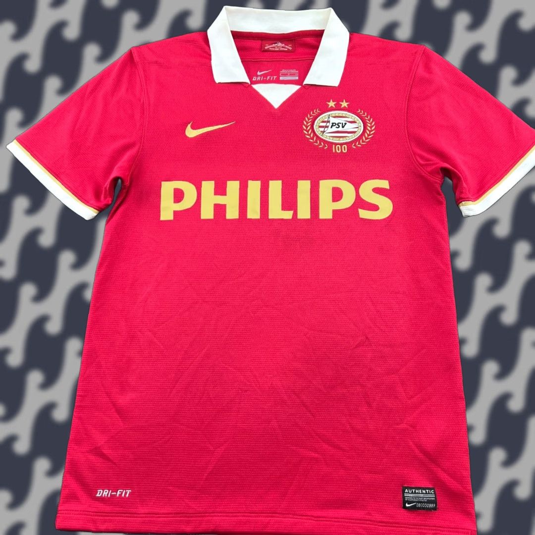 Nike Nike PSV Eindhoven 2013-2014 Home Jersey Small Adult Red Short Sleeve Jersey Mens Size US S / EU 44-46 / 1 - 1 Thumbnail