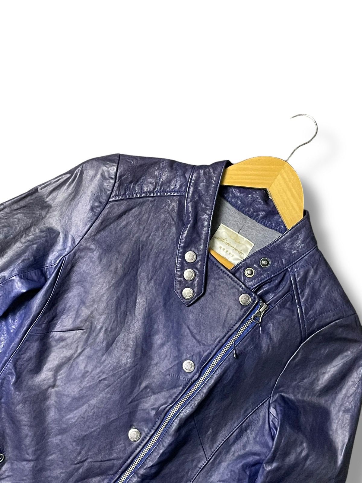 Japanese Brand Japanese Brand Cropped Leather Jacket (54) Size US XXS / EU 40 - 7 Thumbnail