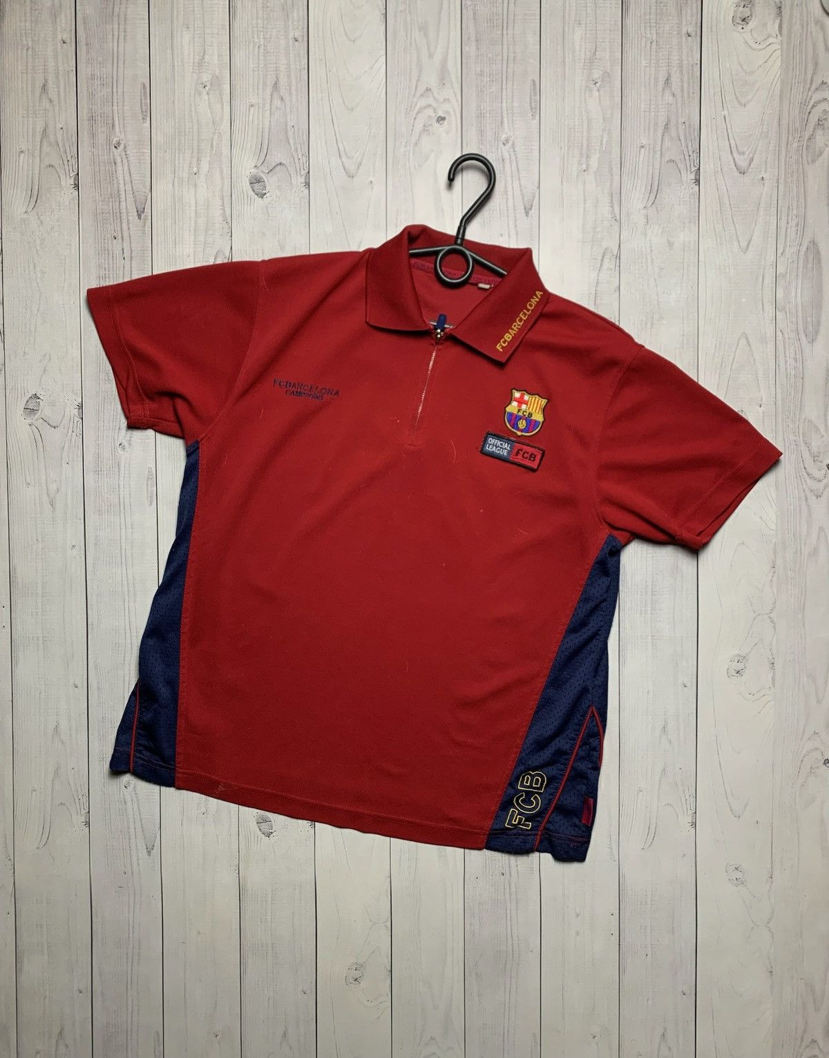 Vintage Vintage polo Barcelona soccer polo red official replica Size US M / EU 48-50 / 2 - 1 Thumbnail