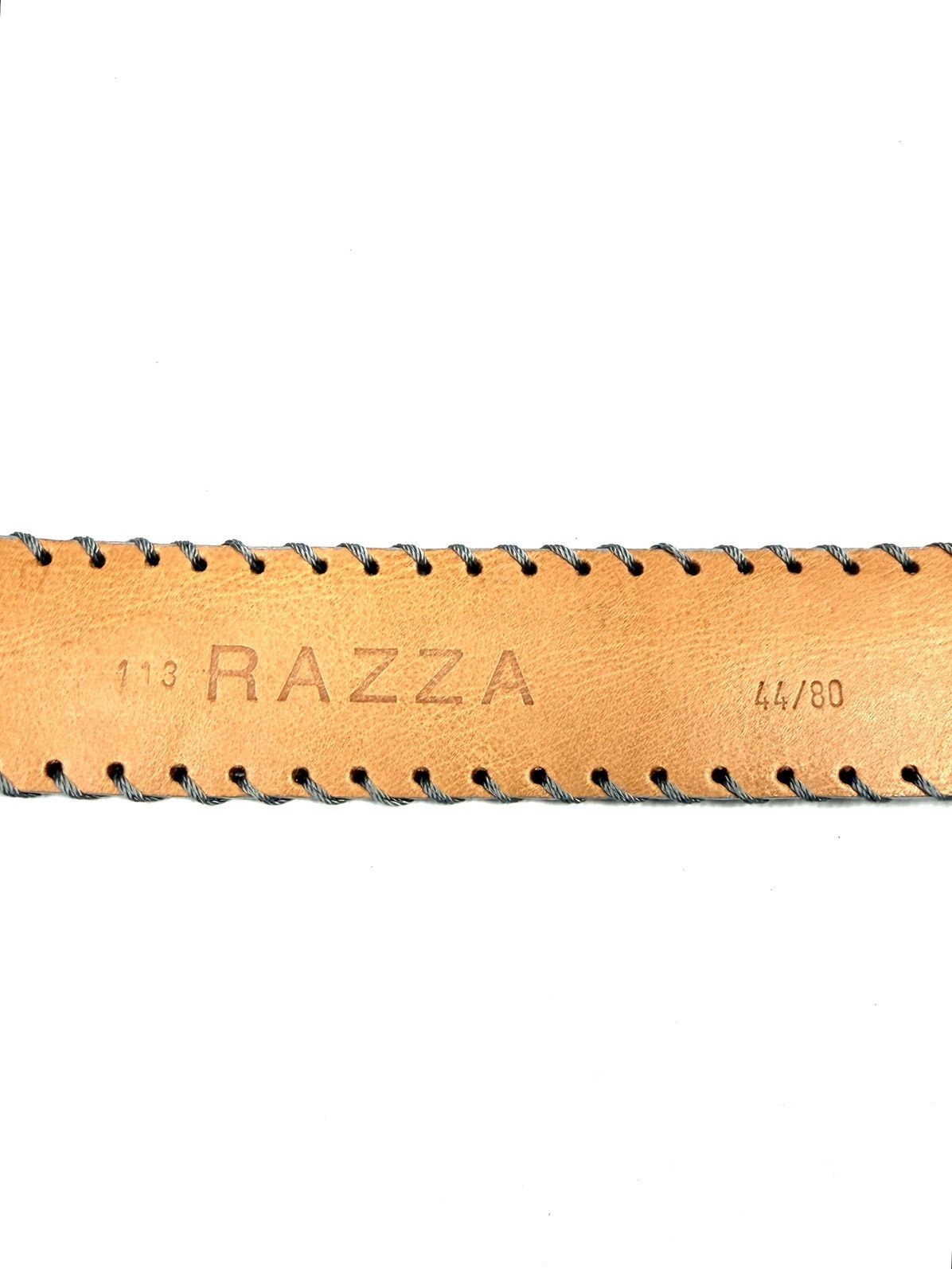 Genuine Leather Y2K Reptile’s House Stingray Leather Belt Italy McBling Size 30 - 16 Thumbnail