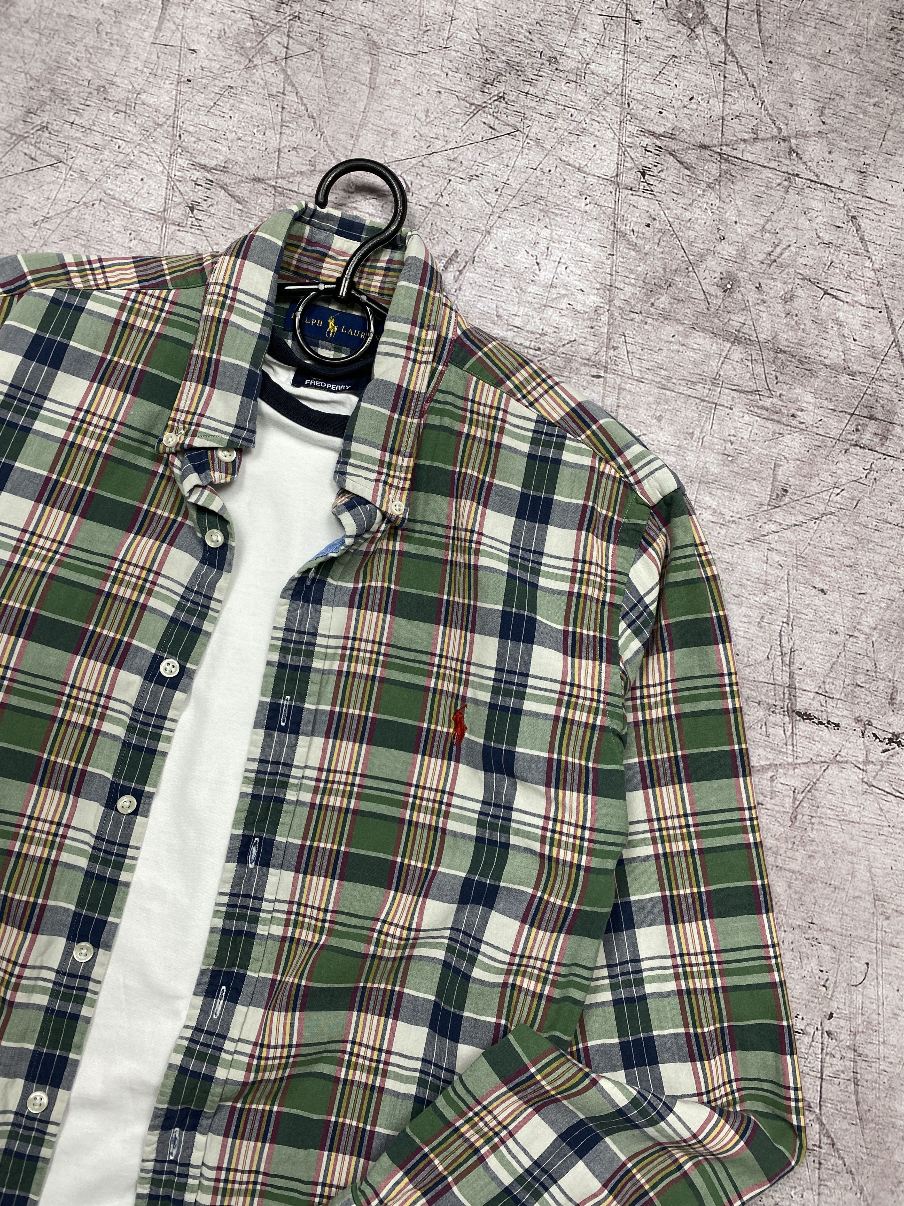 Flannel × Polo Ralph Lauren × Vintage Polo Ralph Lauren Vintage Mens Flannel Plaid Shirt Size US L / EU 52-54 / 3 - 2 Thumbnail