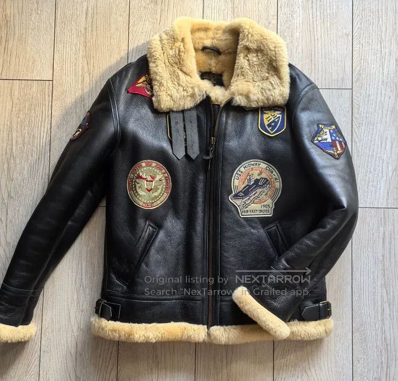 Schott Schott B3 Fur Jacket Size US XXL / EU 58 / 5 - 1 Thumbnail