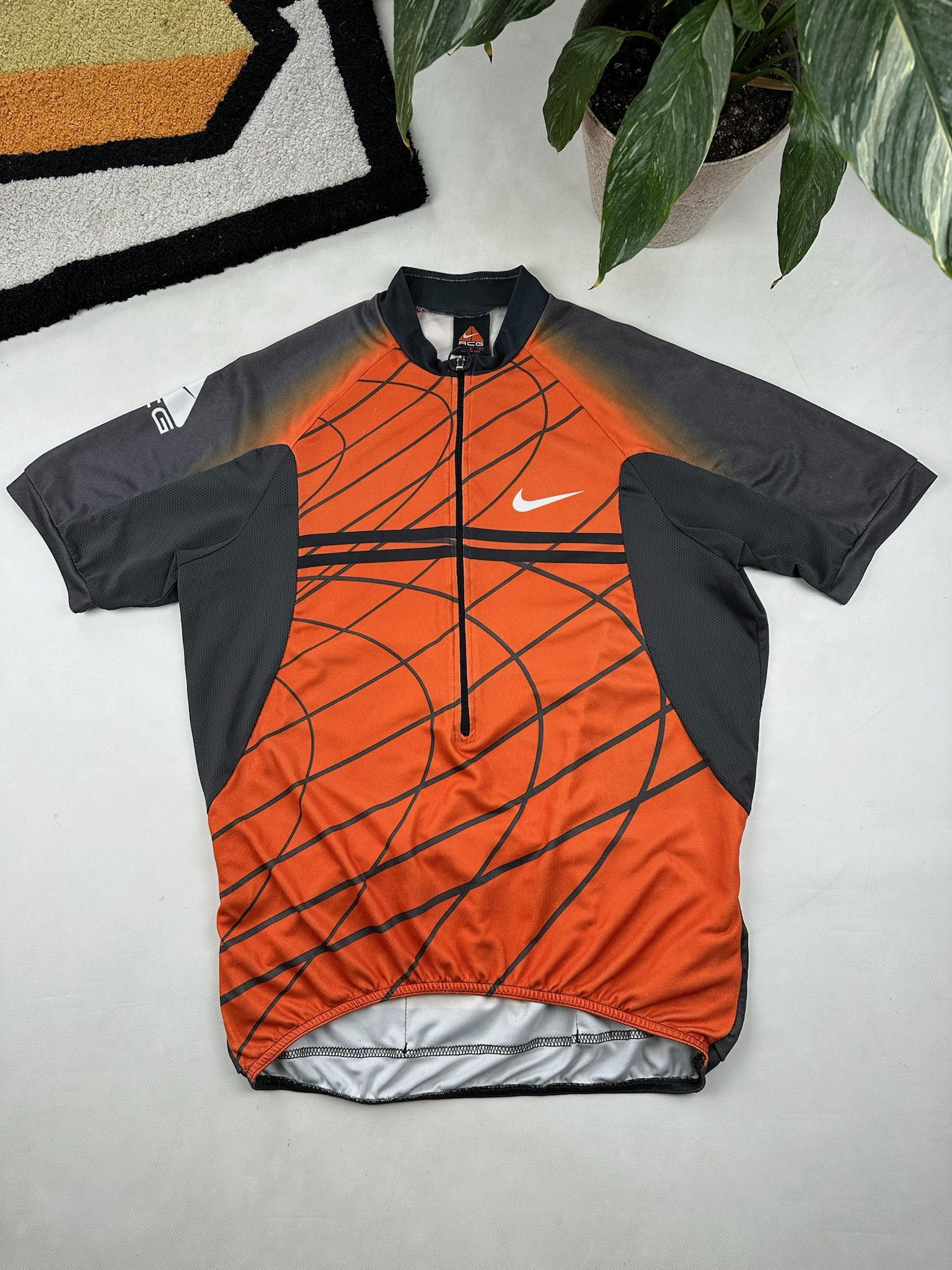 VINTAGE NIKE ACG CYCLING JERSEY MADE IN USA 1/2 ZIP