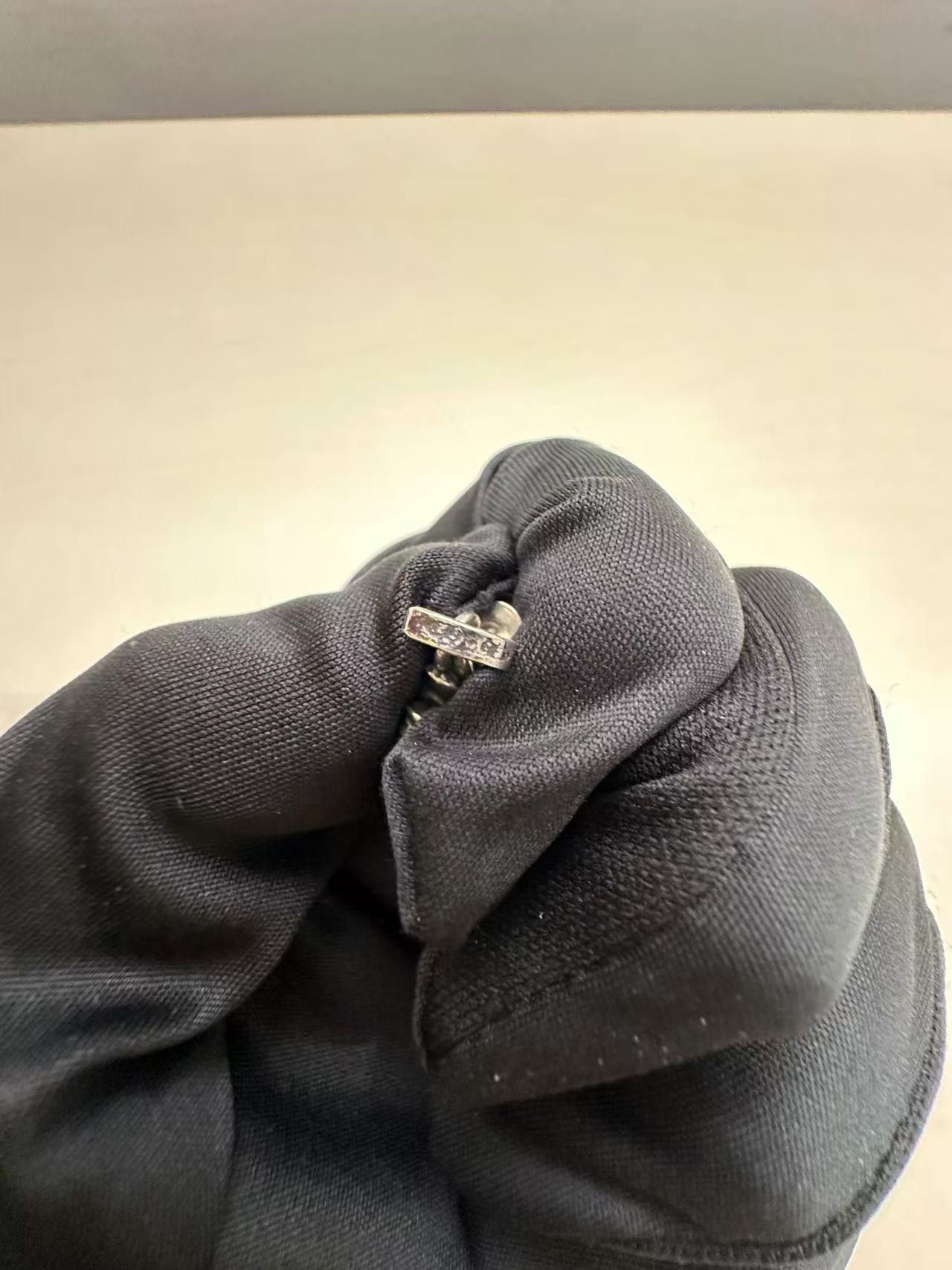 Chrome Hearts Chrome Hearts Silver Babyfat Cross Earring Drop Size ONE SIZE - 8 Thumbnail