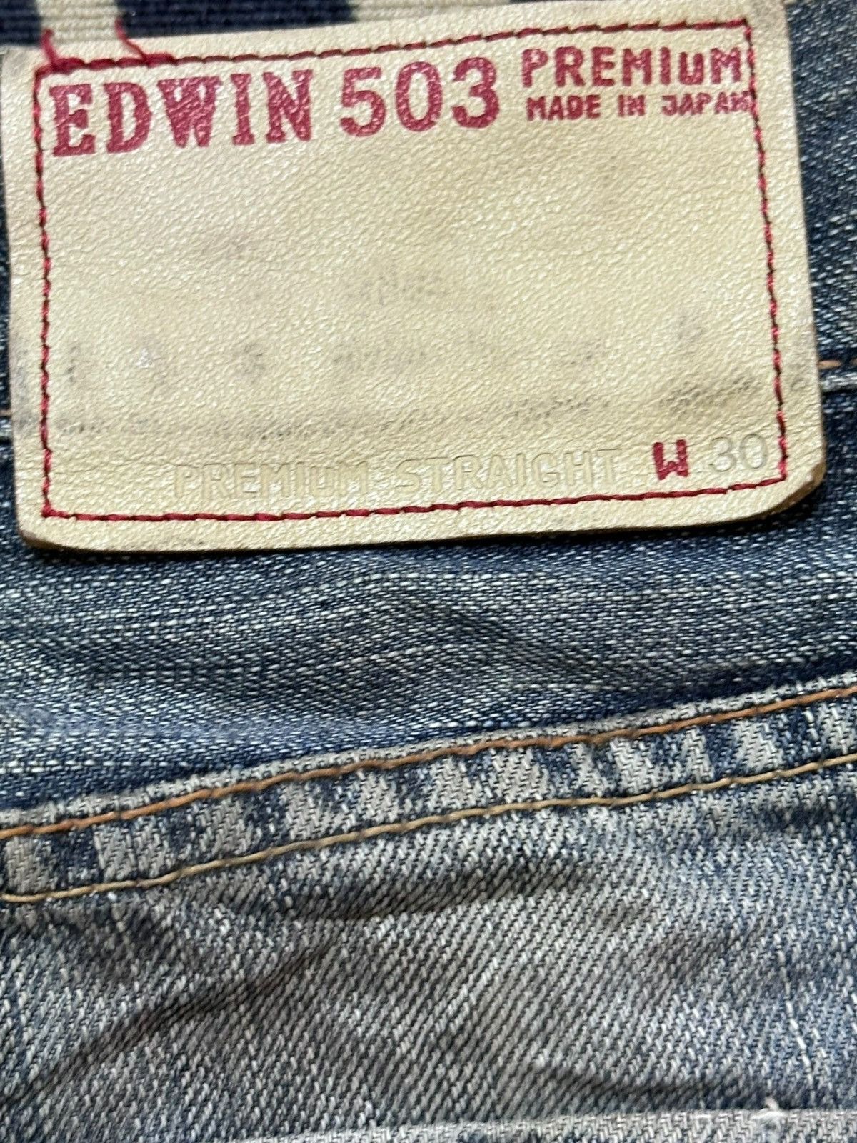 Edwin Vintage Edwin 503 Premium Mudwash Grunge Distressed Denim Size US 31 - 8 Thumbnail
