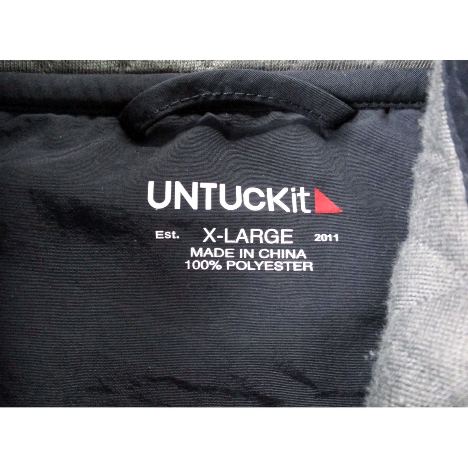 UNTUCKit UNTUCKit Sweatshirt Mens XL Gray Quilted Snap Pullover Sweater Casual Size US XL / EU 56 / 4 - 6 Thumbnail