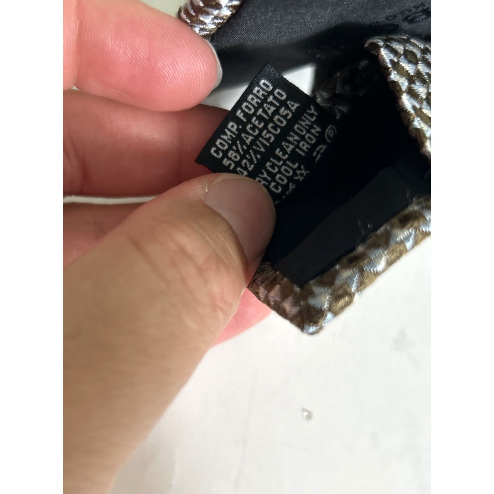 Hugo Boss HUGO BOSS Necktie Blue Brown Geometric Design Viscose Acetate Men Tie Size ONE SIZE - 7 Thumbnail