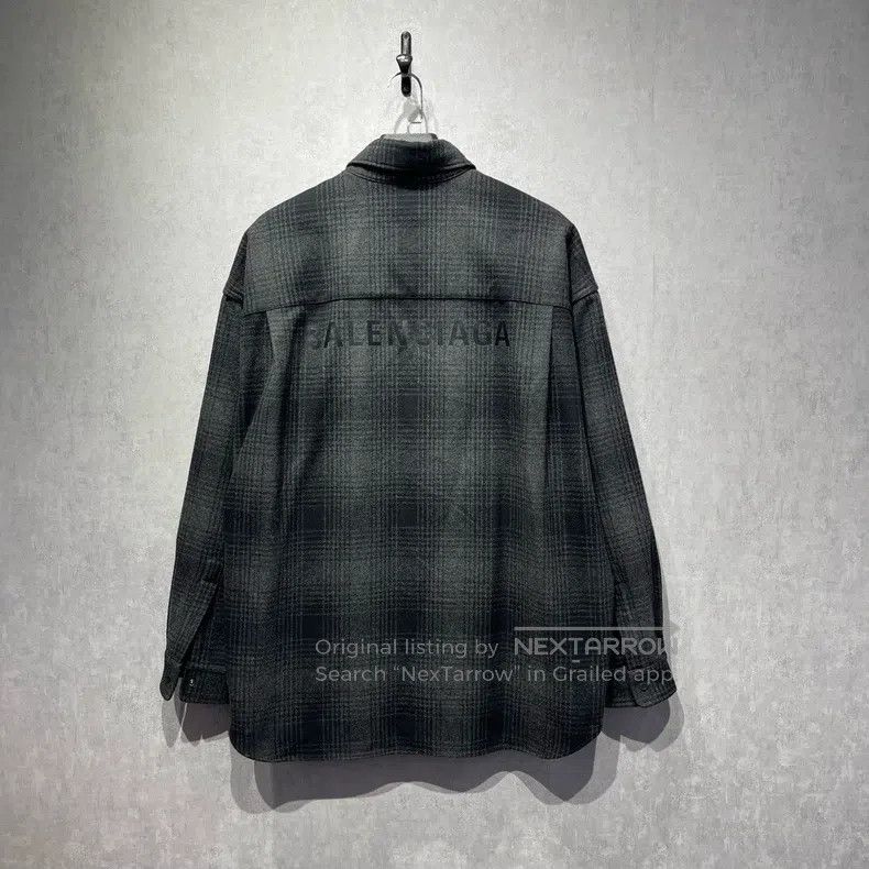 Balenciaga Balenciaga Logo printed checkered long-sleeved shirt Size US S / EU 44-46 / 1 - 2 Thumbnail