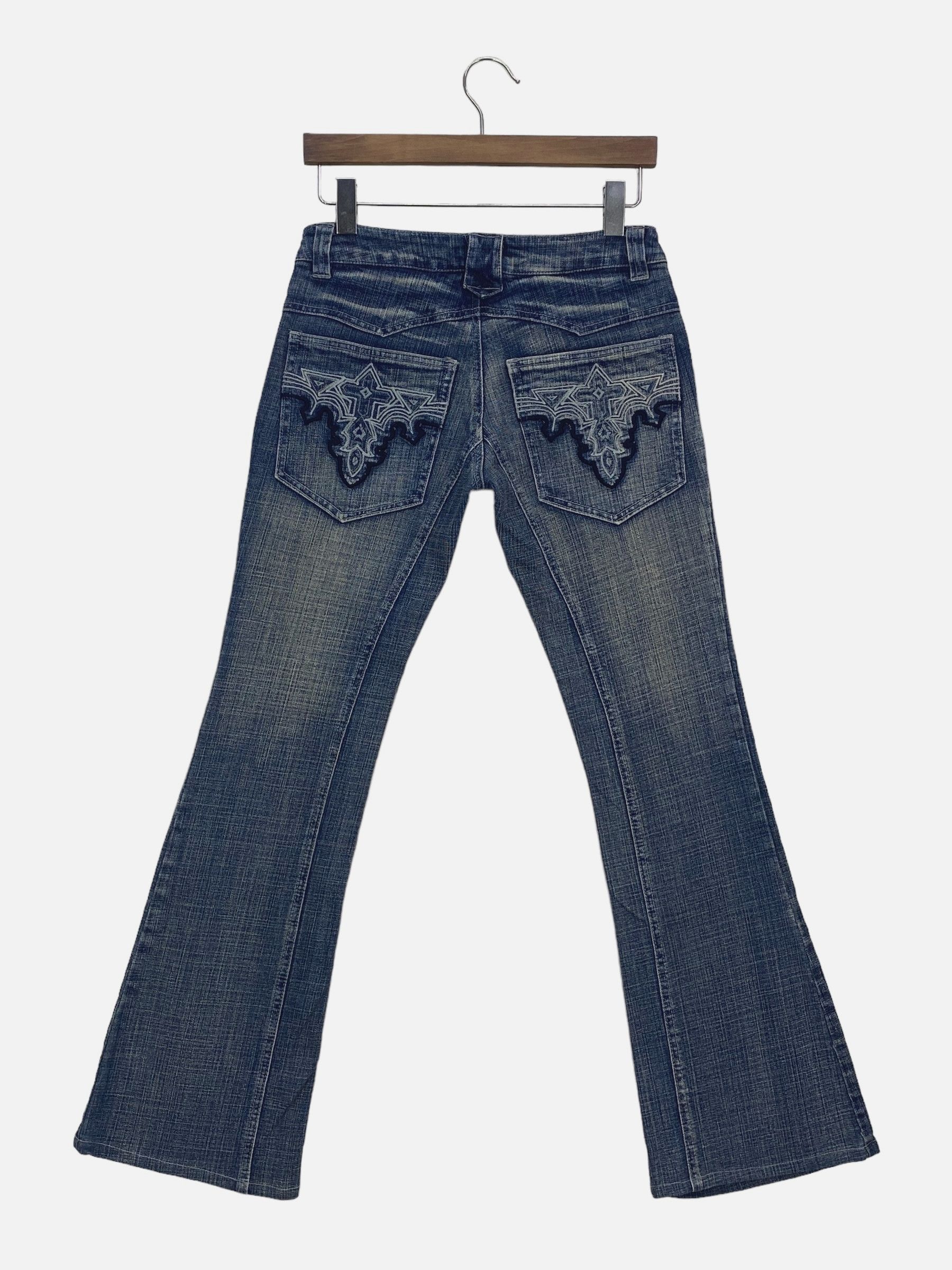 Japanese Brand Sky Bomber Flare Jeans Size US 26 / EU 42 - 1 Thumbnail