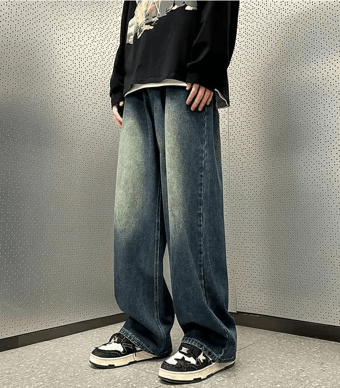 Japanese Brand × Jean Vintage loose distressed oversize American casual jeans Size US 32 / EU 48 - 2 Thumbnail