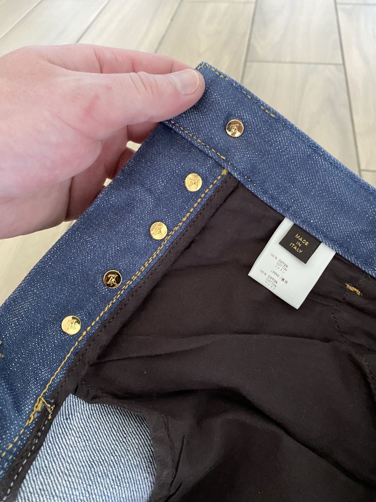 Louis Vuitton Louis Vuitton dark blue men's jeans Size US 33 - 16 Thumbnail