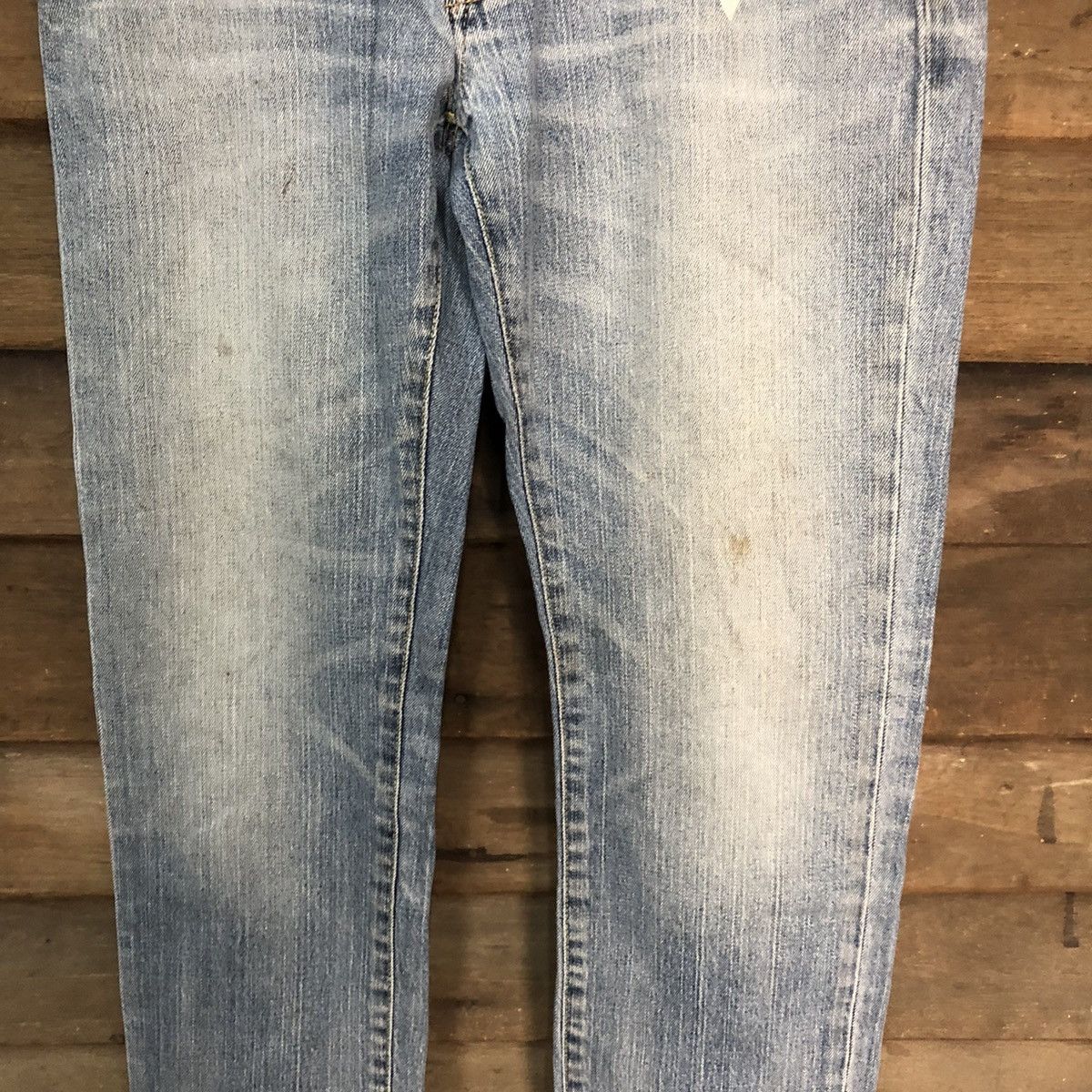 Japanese Brand Uniqlo Jeans Blue faded vintage Denim Pants #7326 Size 32" / US 10 / IT 46 - 7 Thumbnail