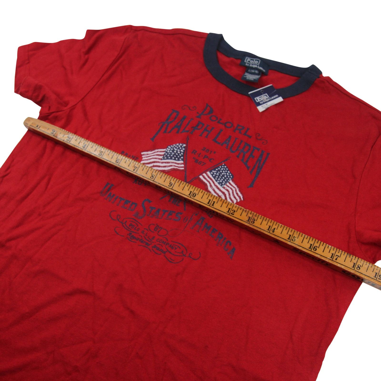 Polo Ralph Lauren × Vintage Vintage NWT Polo Ralph Lauren Graphic T Shirt Size US XS / EU 42 / 0 - 4 Thumbnail