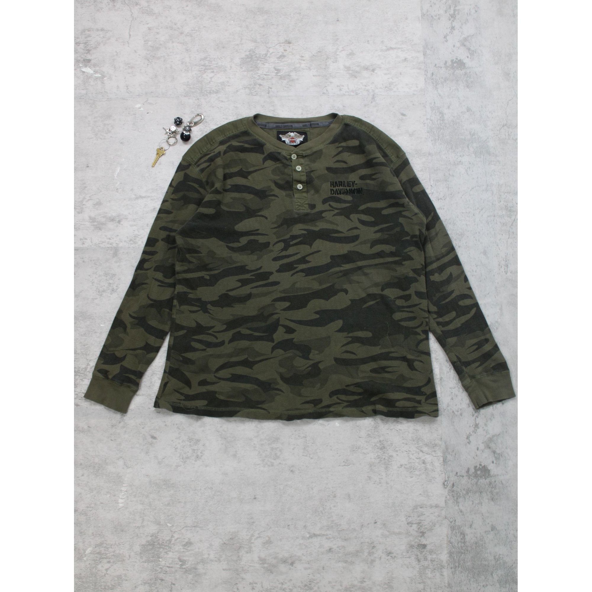 Harley Davidson Vintage Harley Davidson Camo 03 Full Sleeves Size US XL / EU 56 / 4 - 1 Thumbnail