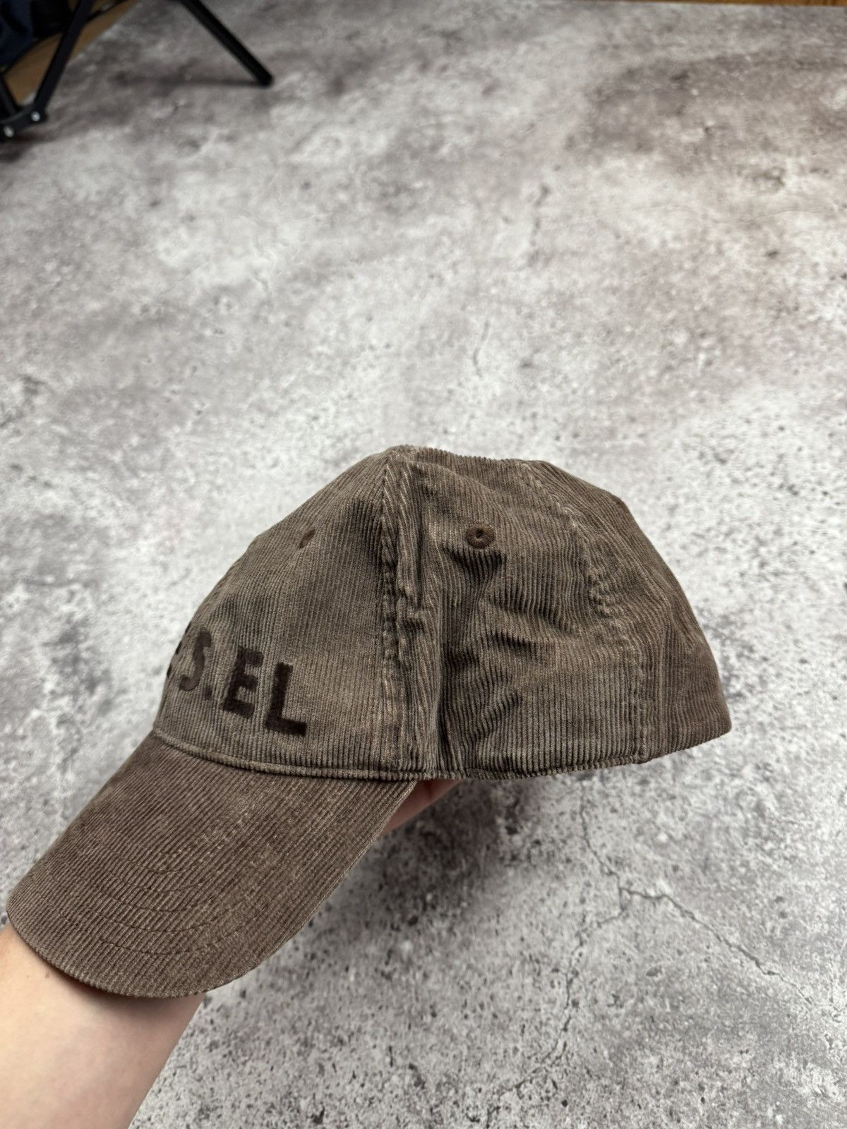 Diesel Rare 90s Brown Diesel Velvet Men's Cap Cordura Y2K Drill Size ONE SIZE - 7 Thumbnail