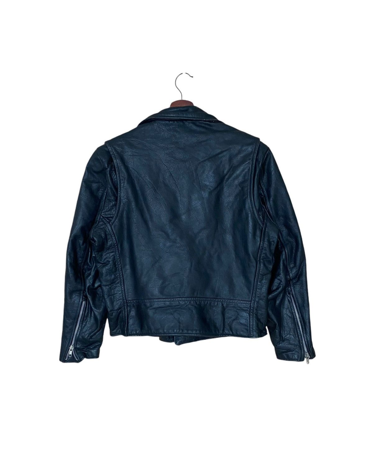 Other True Vintage Made In Usa Double Collar Leather Jacket 1960s Size US M / EU 48-50 / 2 - 2 Thumbnail