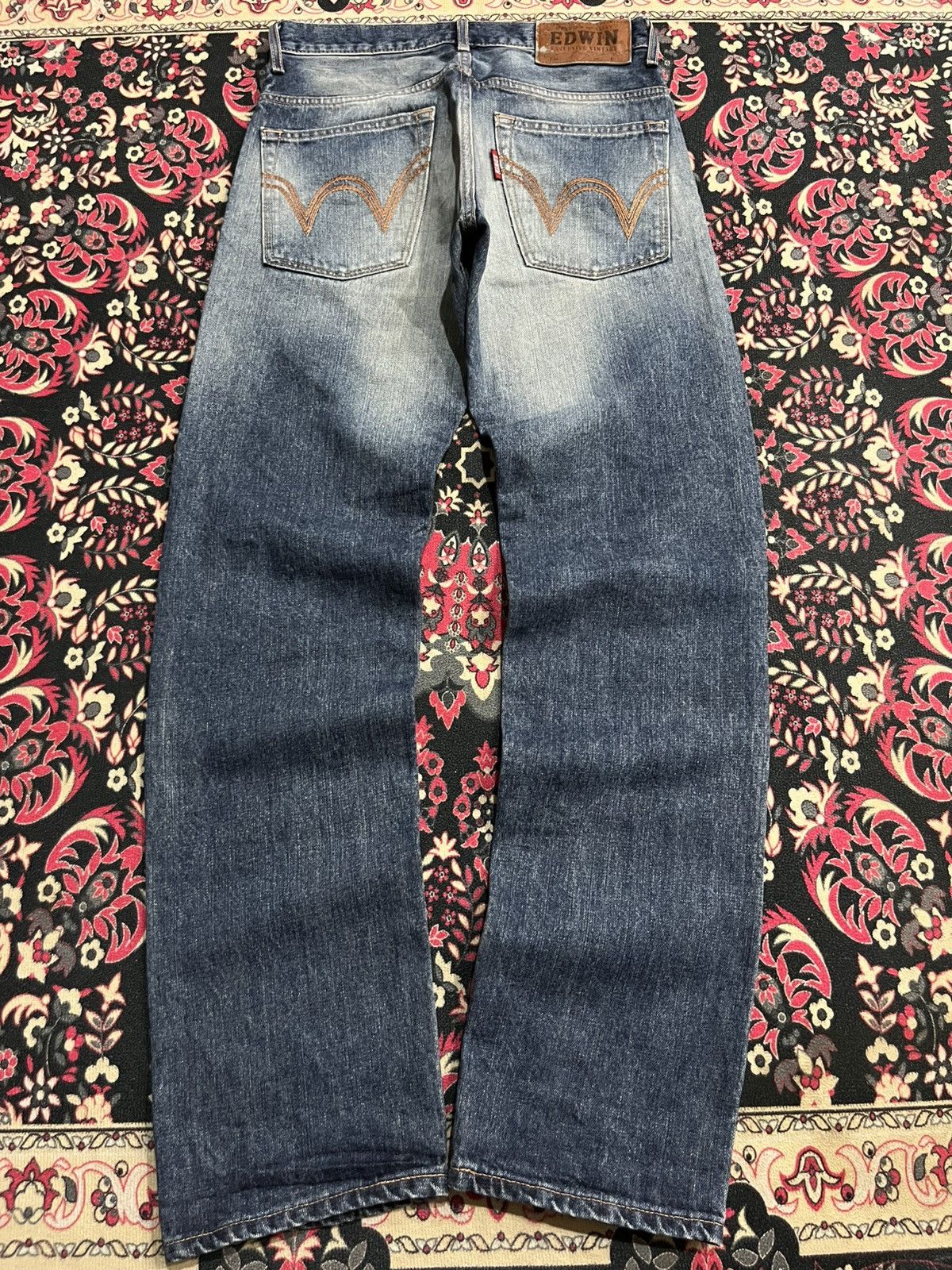 Edwin Edwin Exclusive Vintage Blue Faded Washed Distressed Jeans Size US 29 - 2 Thumbnail