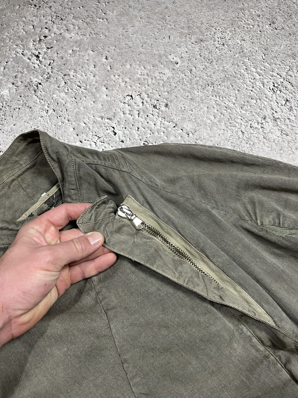 Transit Transit Par-Such Linen Asymmetric Coat Jacket Olive Size 3 Size M / US 6-8 / IT 42-44 - 9 Thumbnail