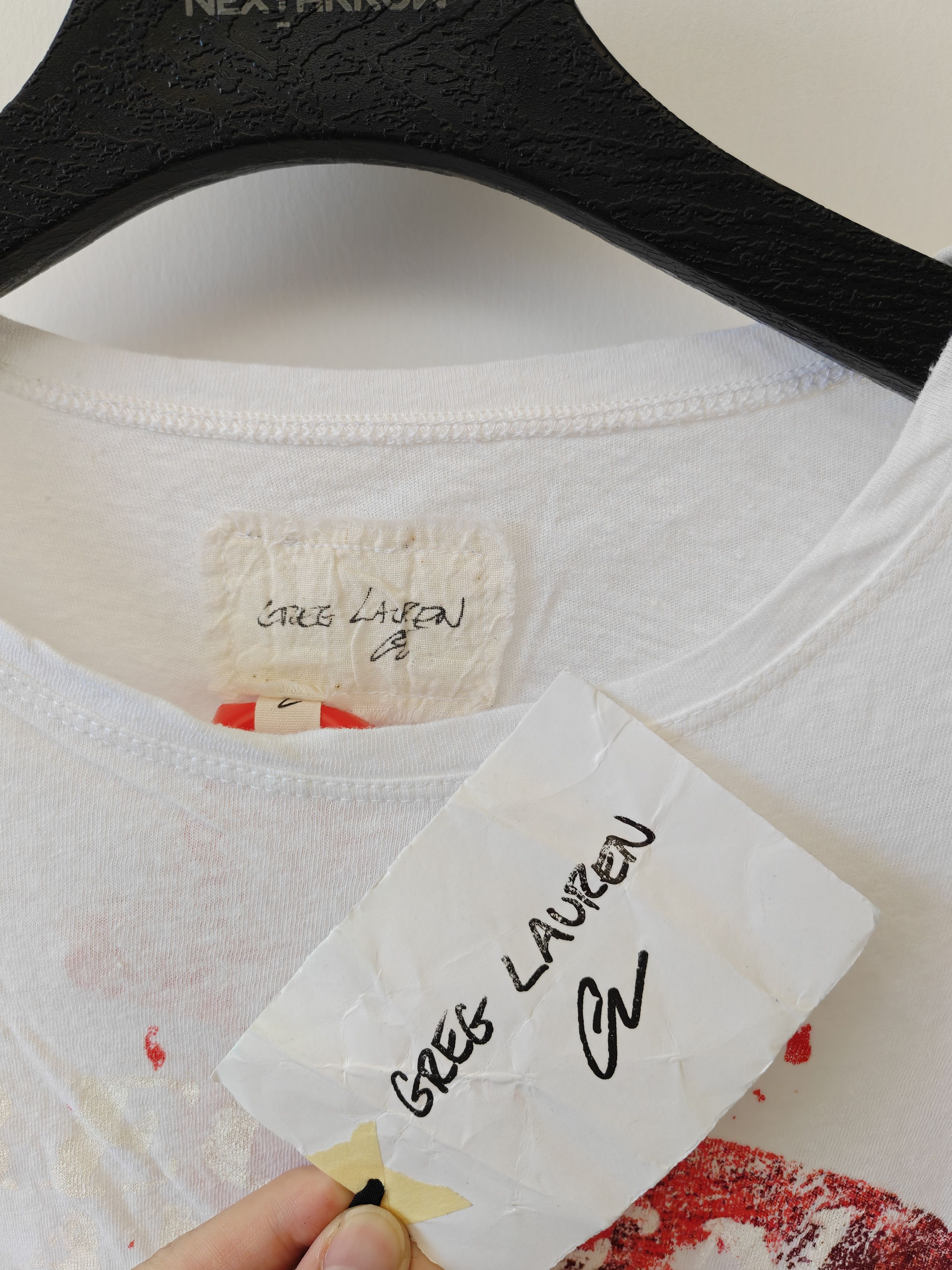 Greg Lauren greg lauren Graffiti figure round neck short sleeved shirt Size US XL / EU 56 / 4 - 4 Thumbnail