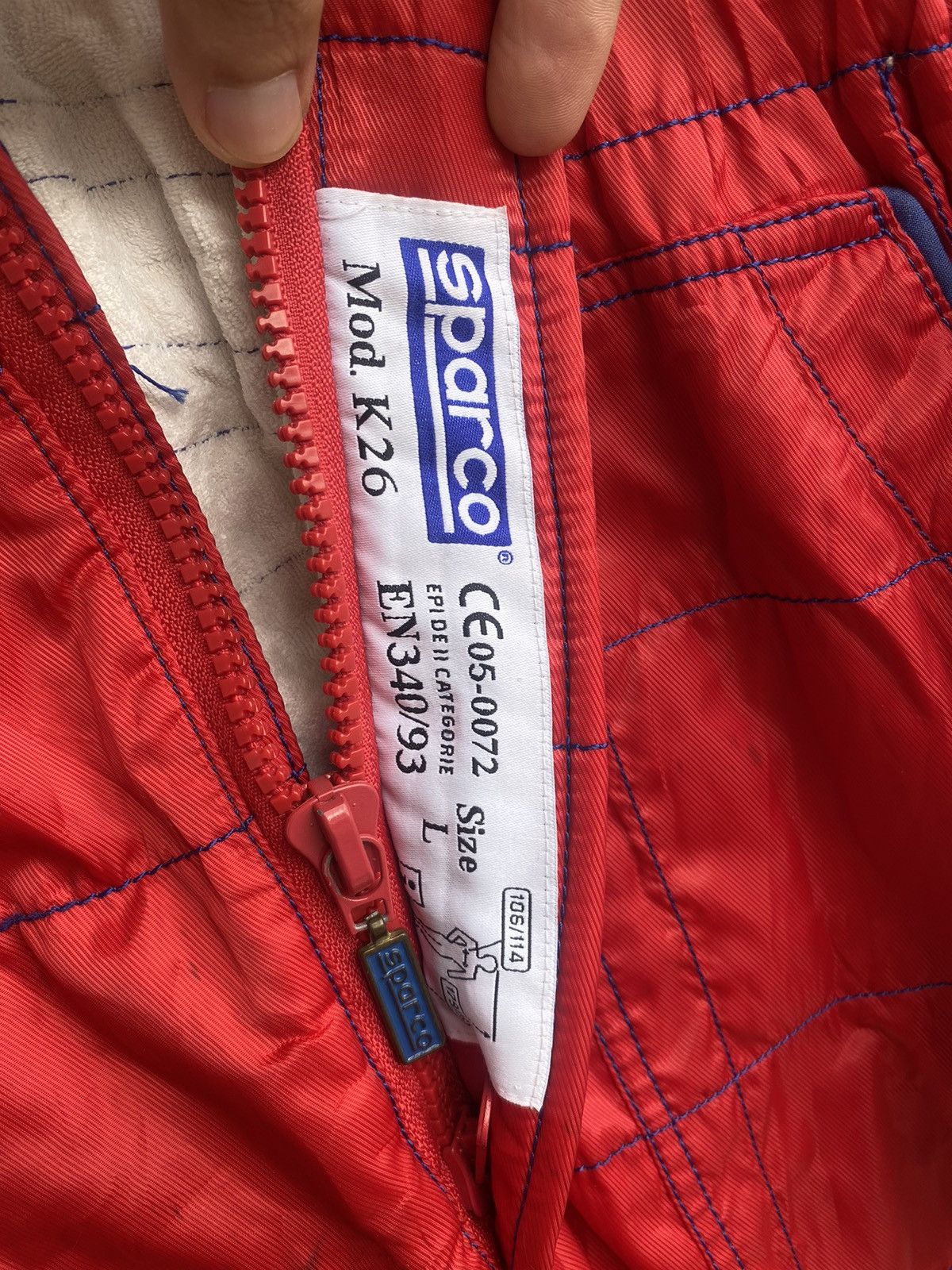 Gear for Sports Vtg SPARCO coverall racing motorsport safety racing jacket Size US L / EU 52-54 / 3 - 4 Thumbnail