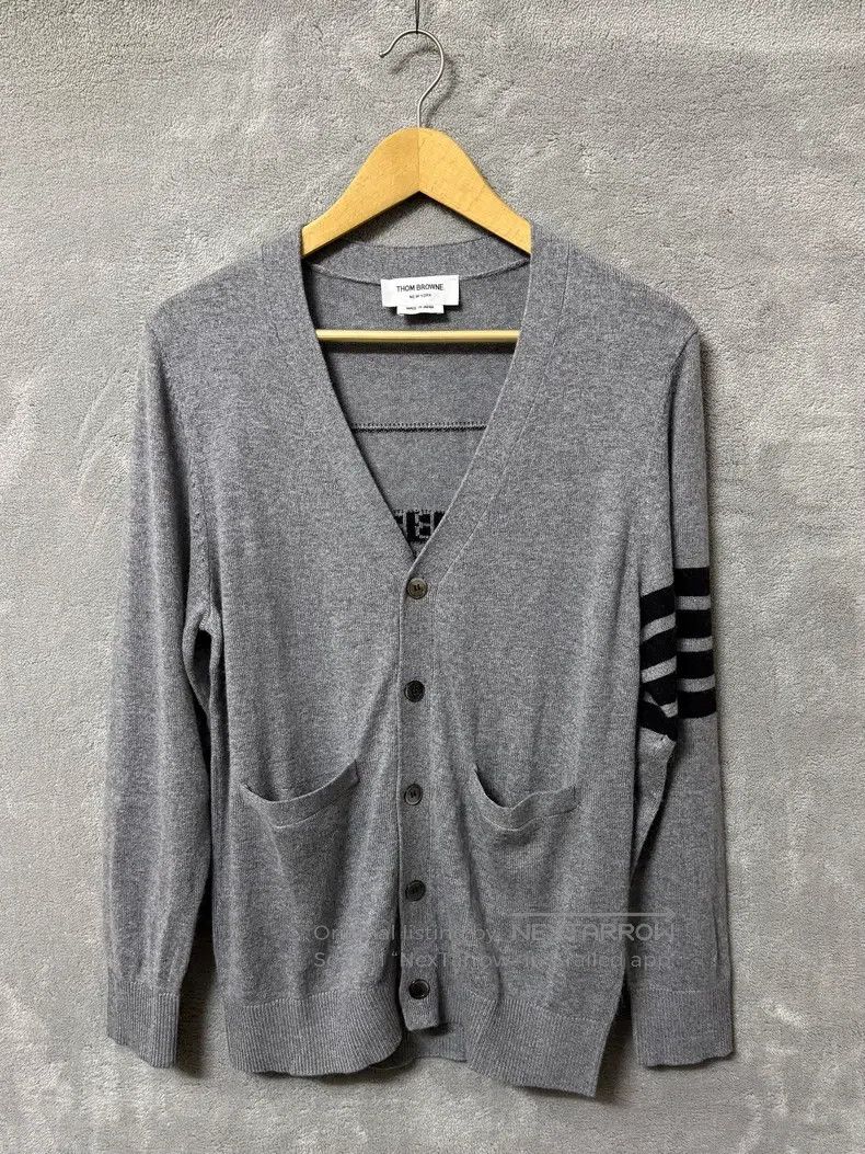 Thom Browne Thom Browne Pure Cashmere Open-Cardigan Size US M / EU 48-50 / 2 - 1 Thumbnail
