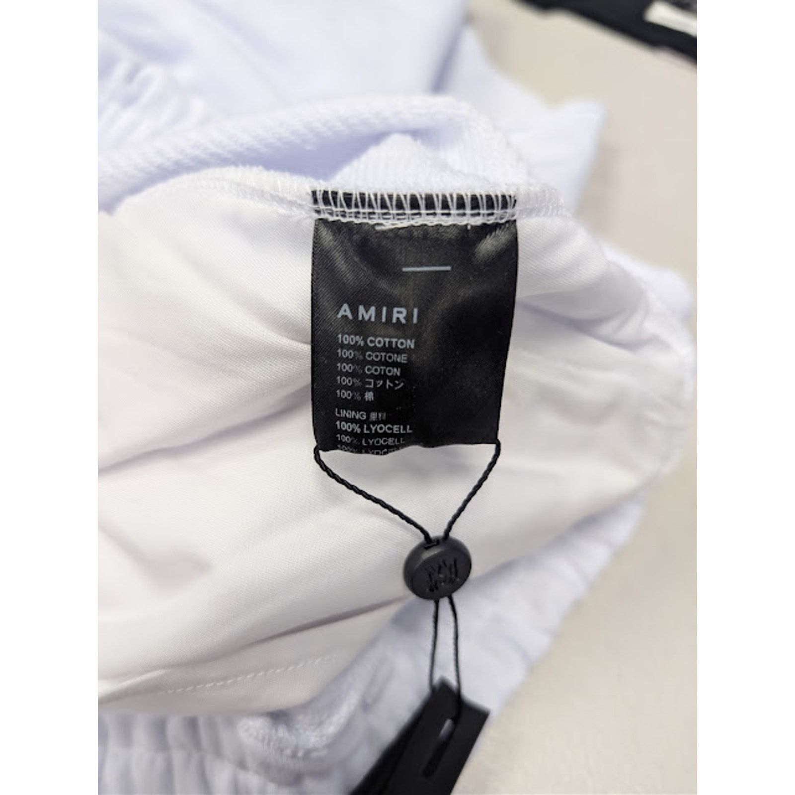 Amiri o1rshd1 MA Bar Watercolor Logo Short in White Size US 30 / EU 46 - 17 Thumbnail