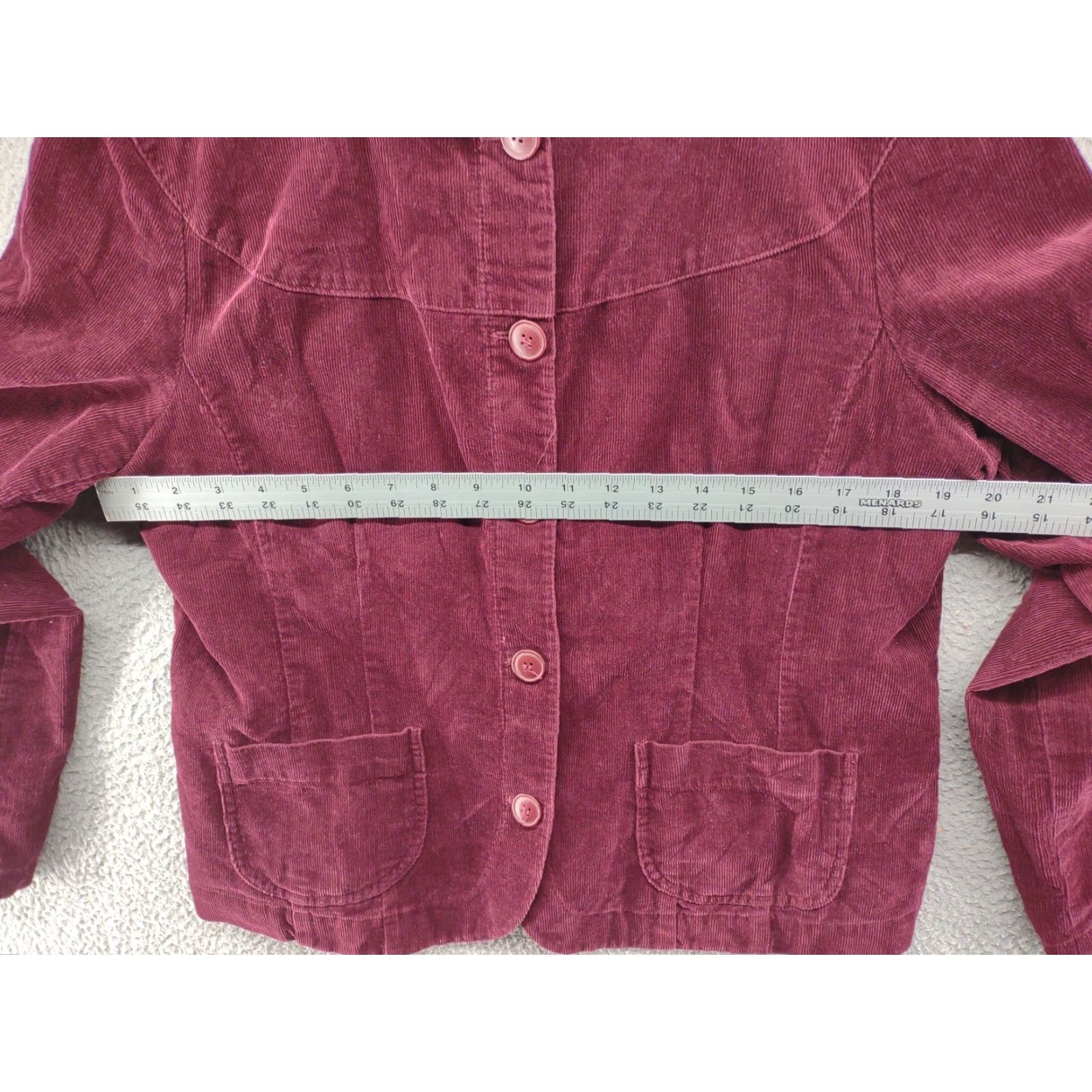 Liz Claiborne Liz Claiborne Crazy Horse Shacket Long Sleeve Shirt Jacket Women's XL Red Womens Size XL / US 12-14 / IT 48-50 - 4 Thumbnail